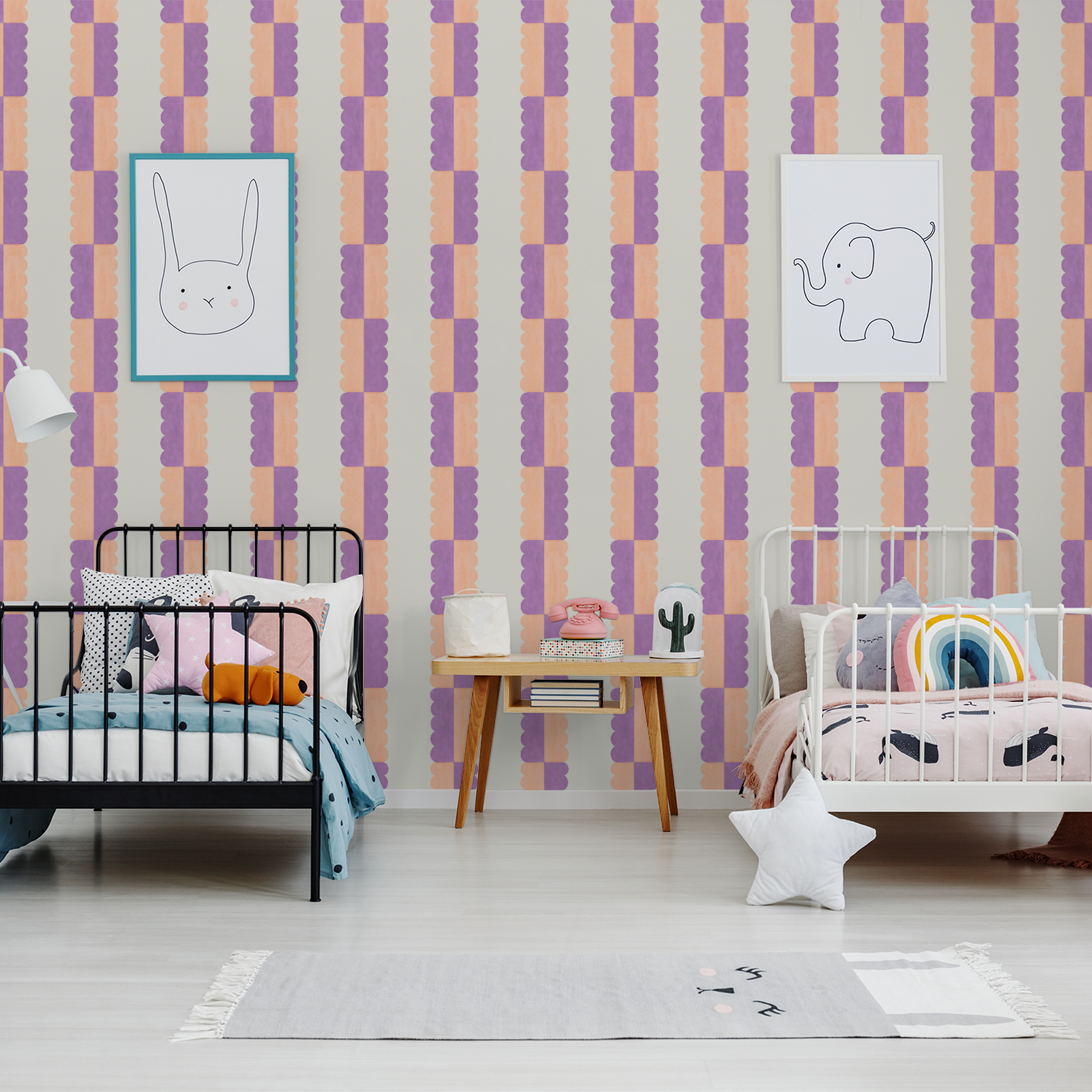 Blake (Purple and Pink) Wallpaper