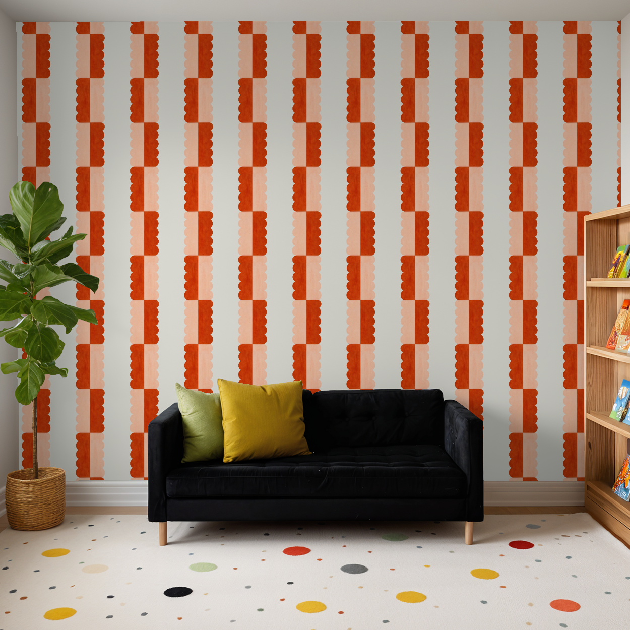 Blake (Red and Pink) Wallpaper