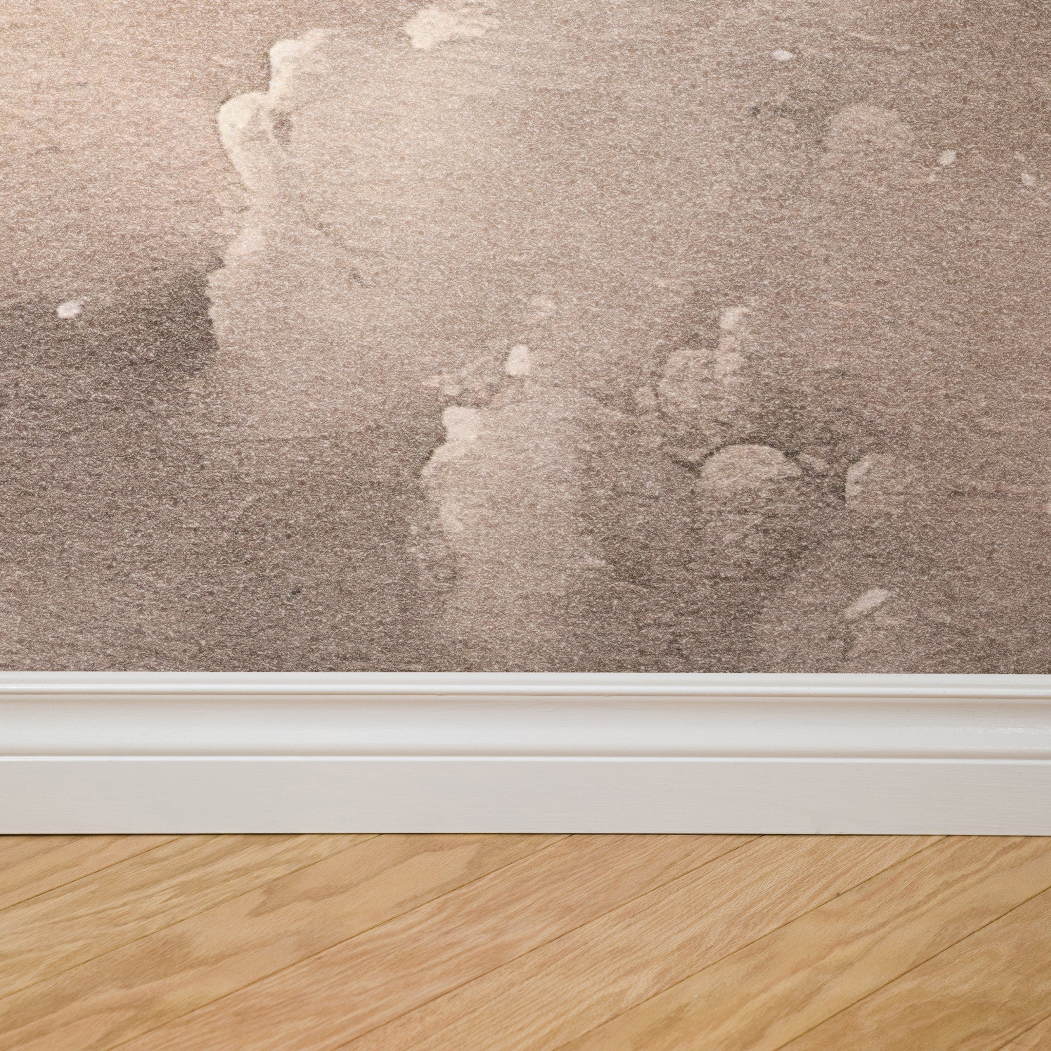 "Heaven Sent Wallpaper by Wall Blush featured in modern living room, textured pattern focus"