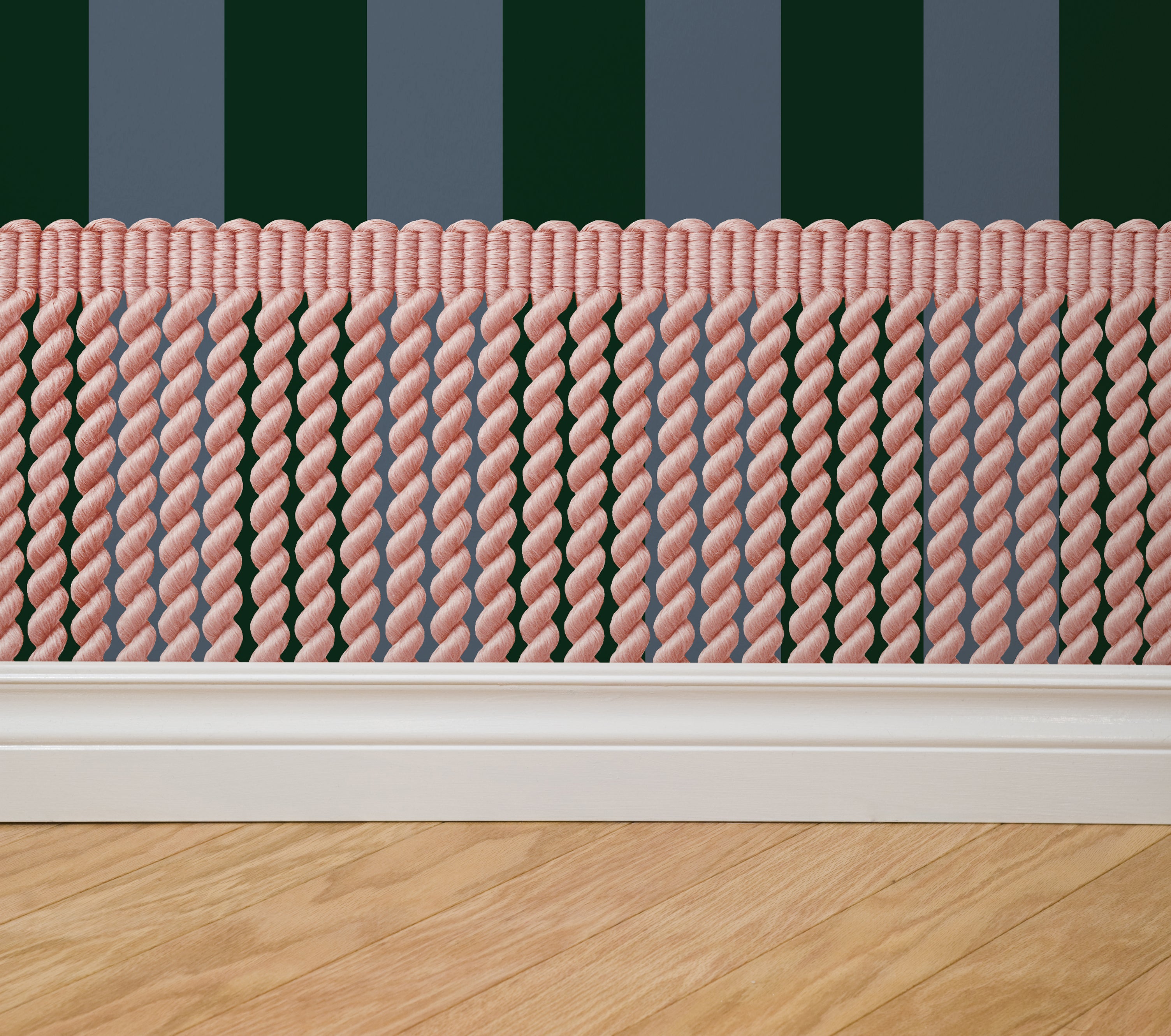Bullion Stripe (Forest) Wallpaper