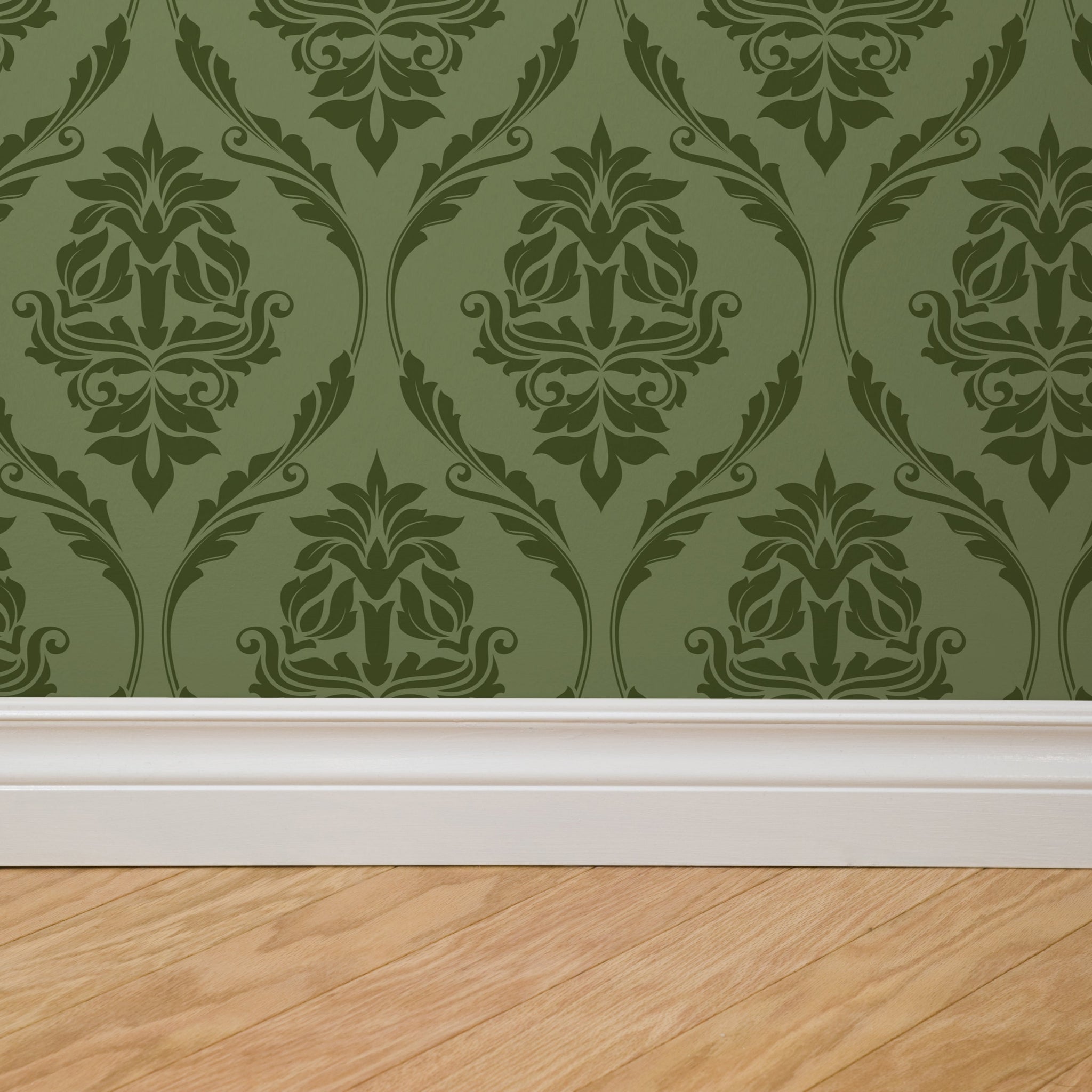 Farmhouse Revival (Green) Wallpaper