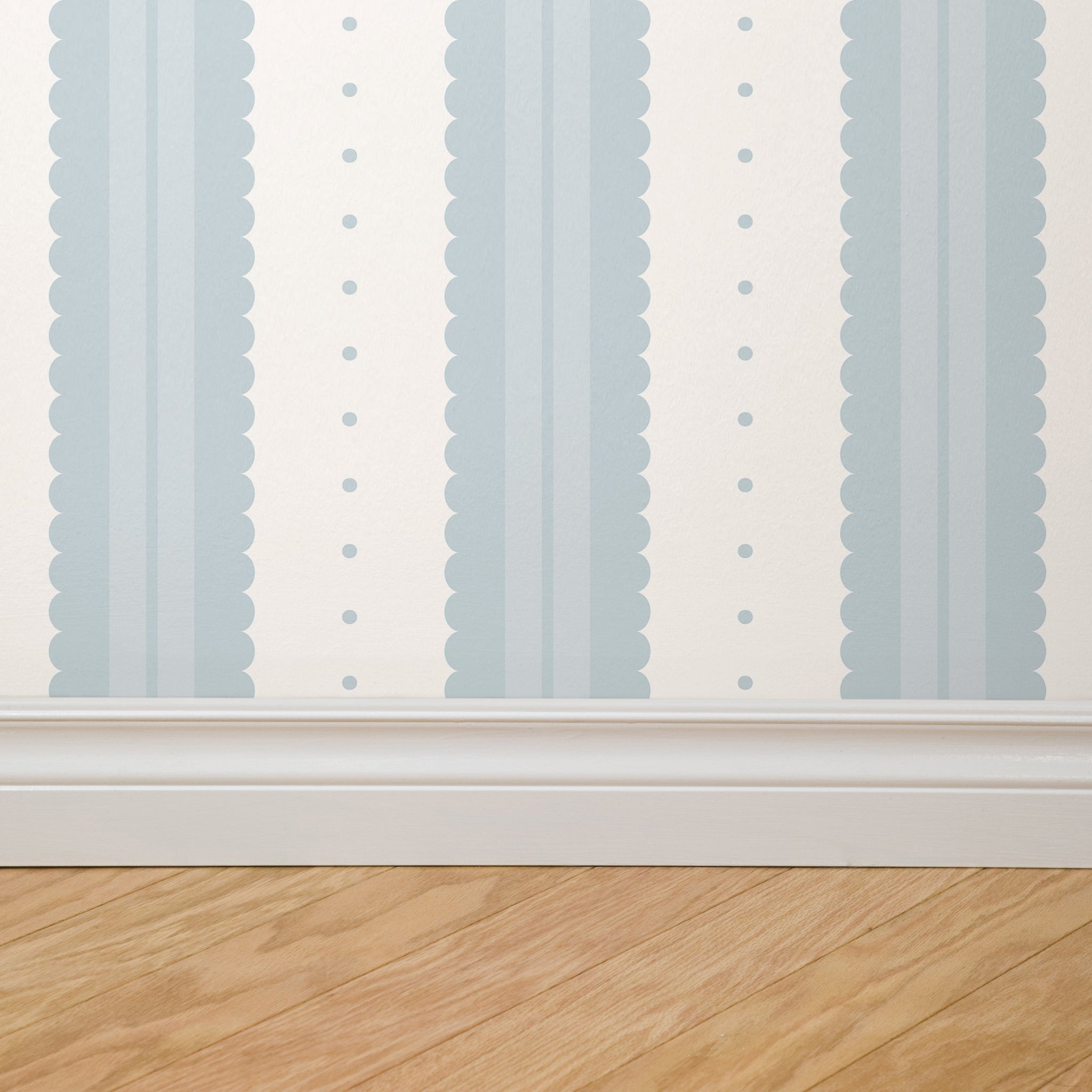 Petal Soft Scallops (Blue) Wallpaper