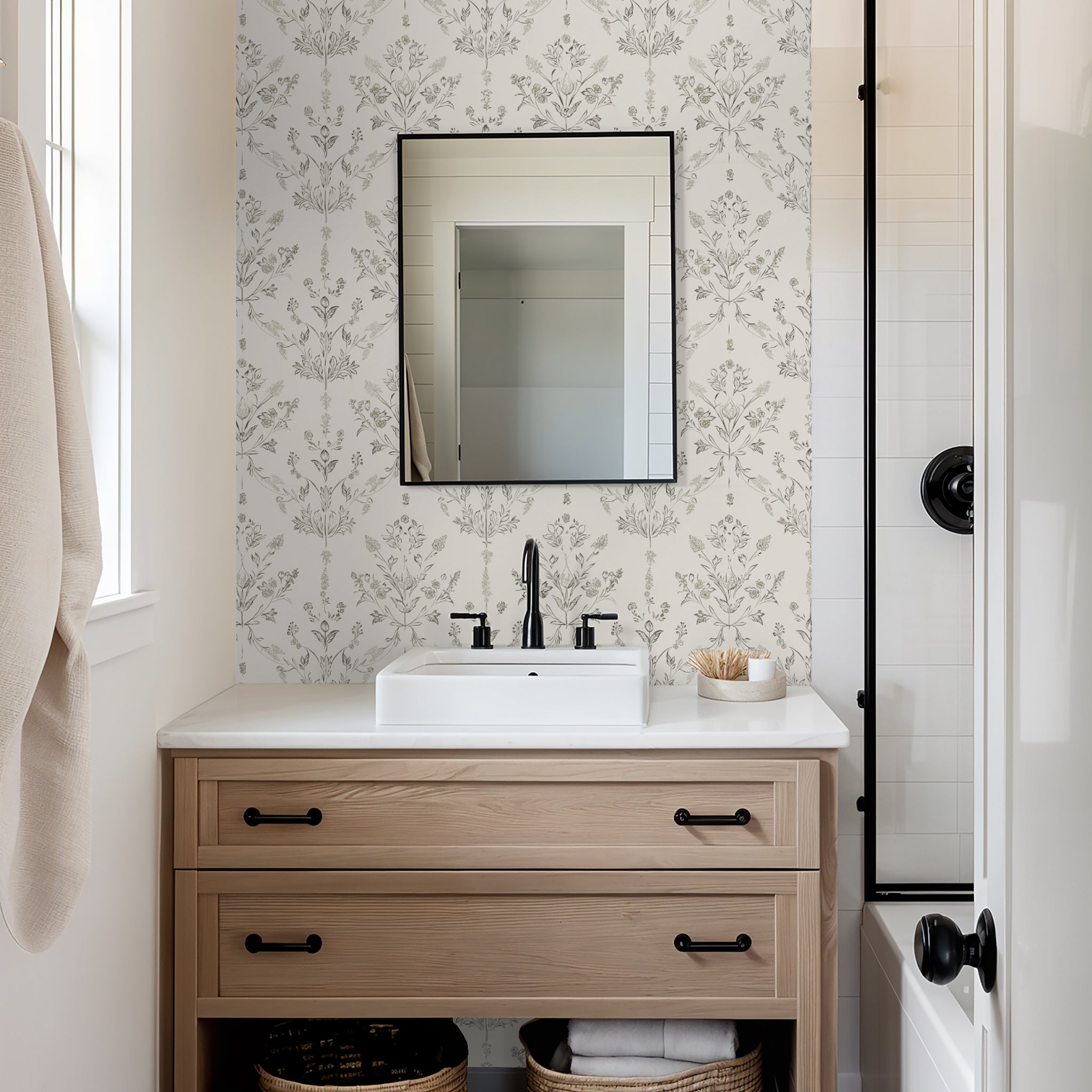 Chateau Chic Wallpaper - 8 FT H X 32 FT W Traditional
