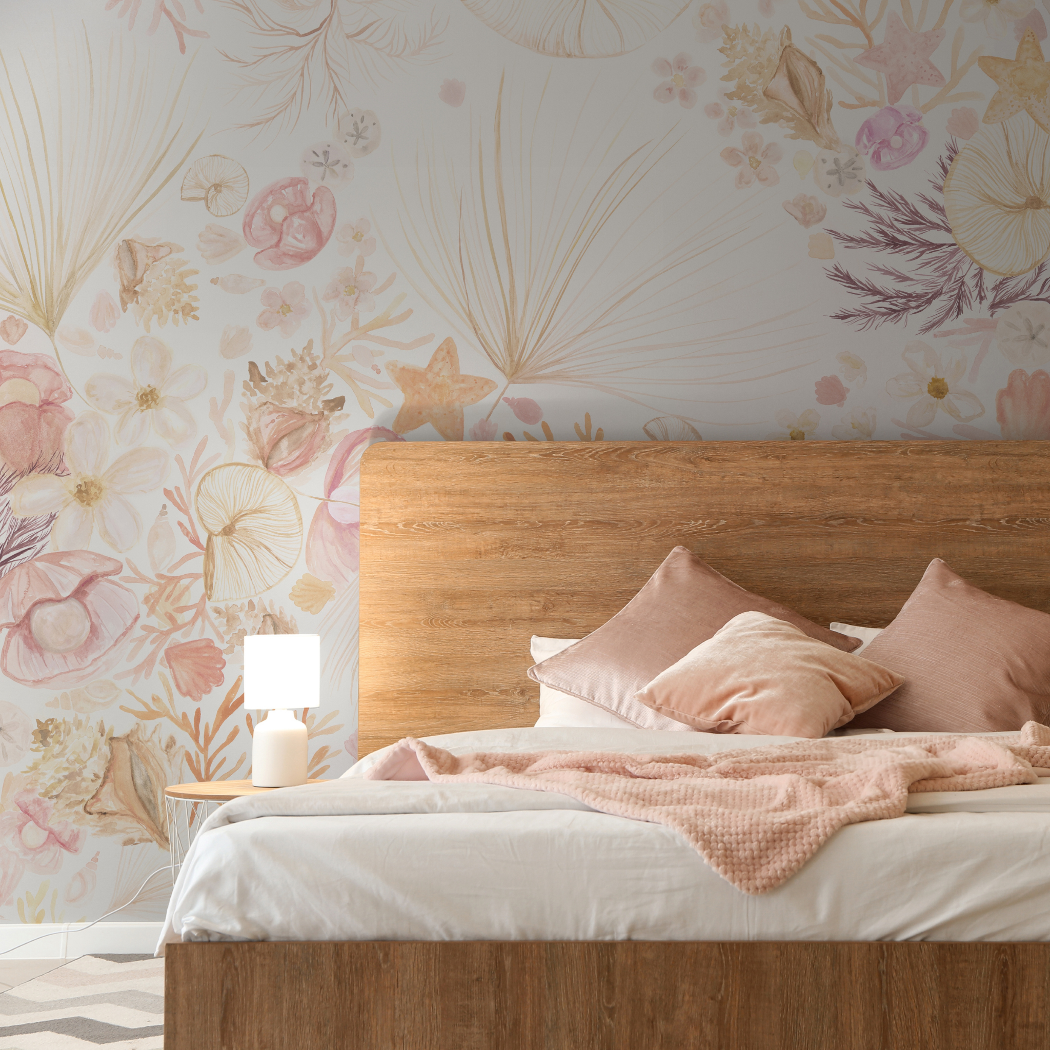 Beachy Keen Wallpaper - 8 FT H X 12 FT W Peel and Stick