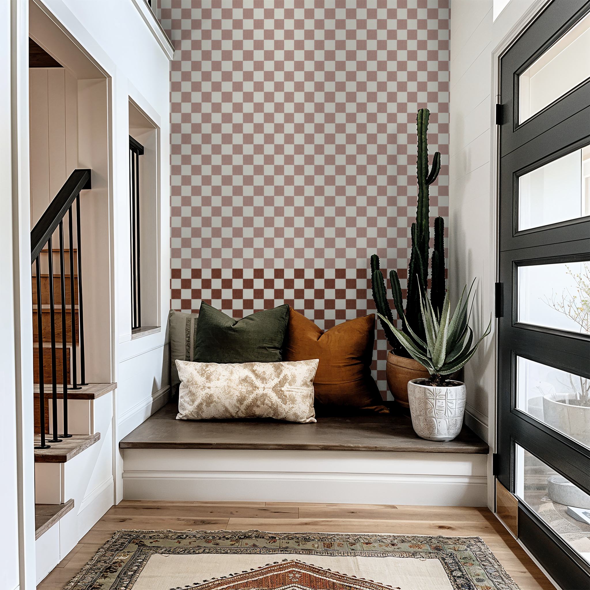 Eli (Terracotta) Wallpaper