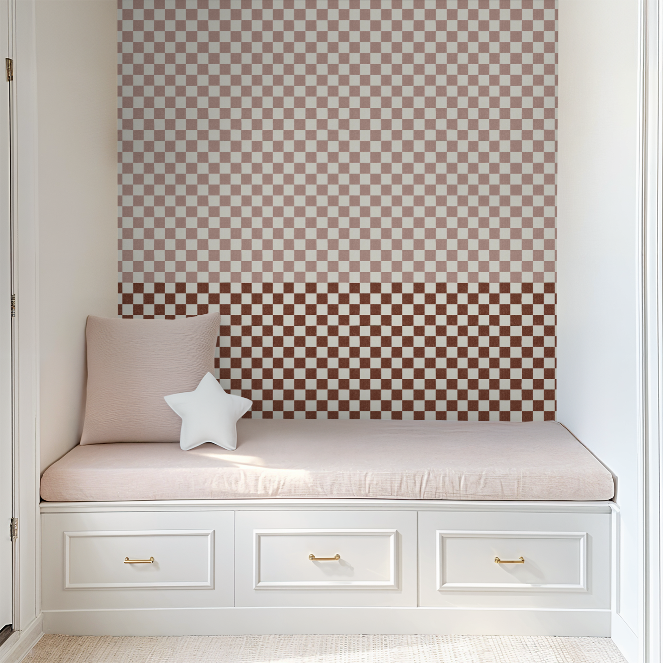 Eli (Terracotta) Wallpaper