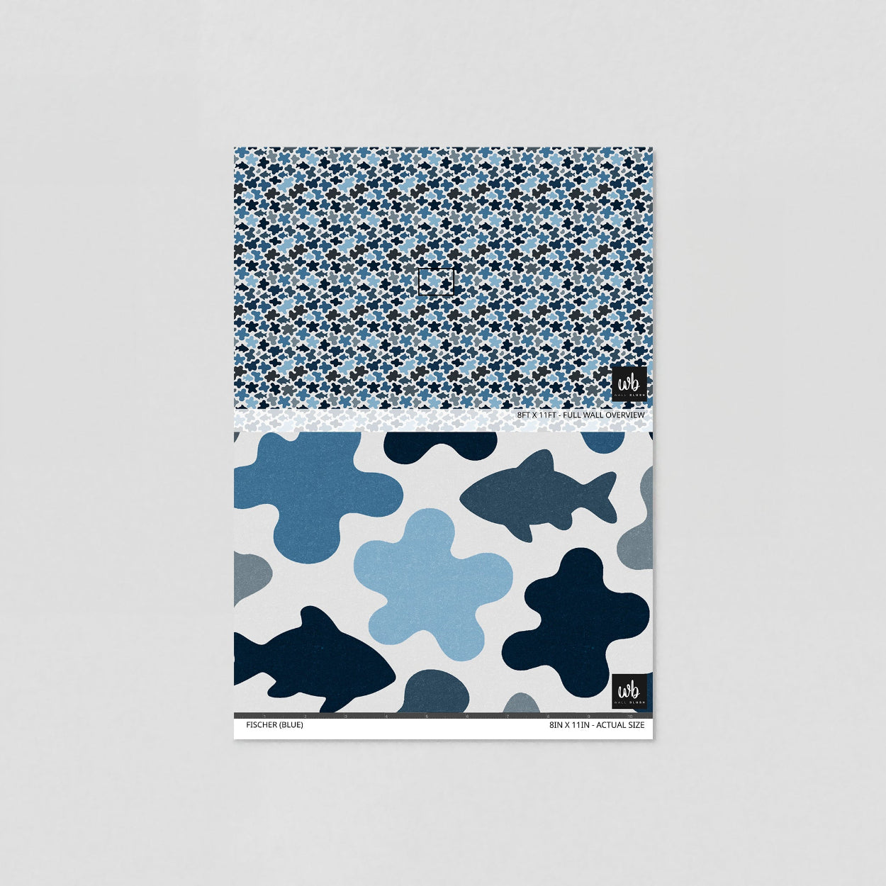 Fischer (Blue) Wallpaper