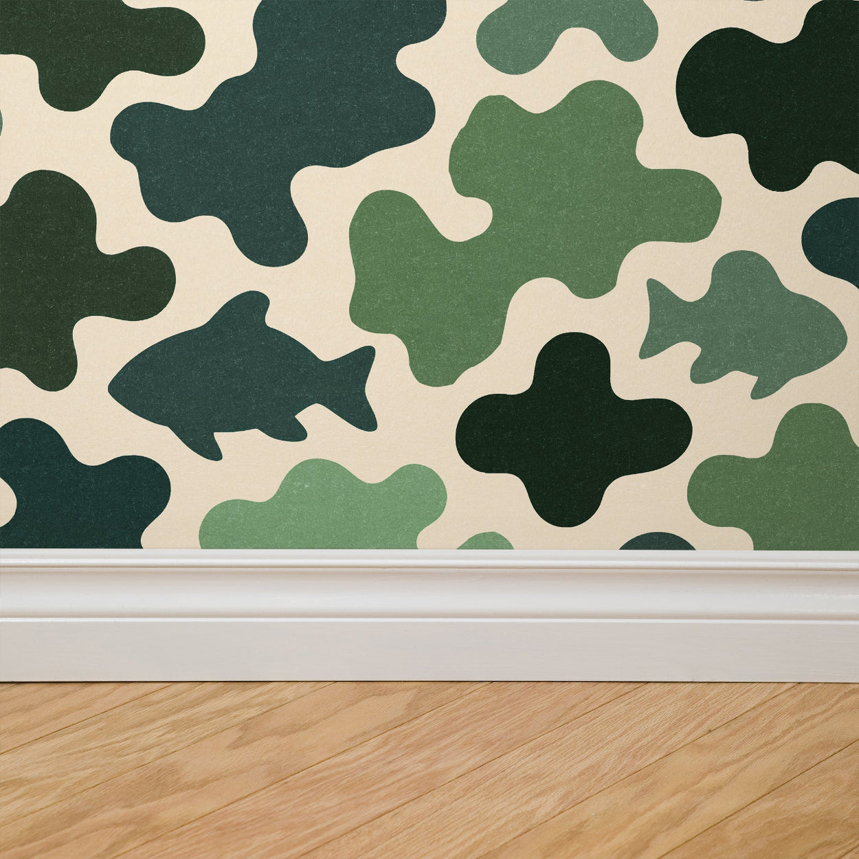 Fischer (Green) Wallpaper