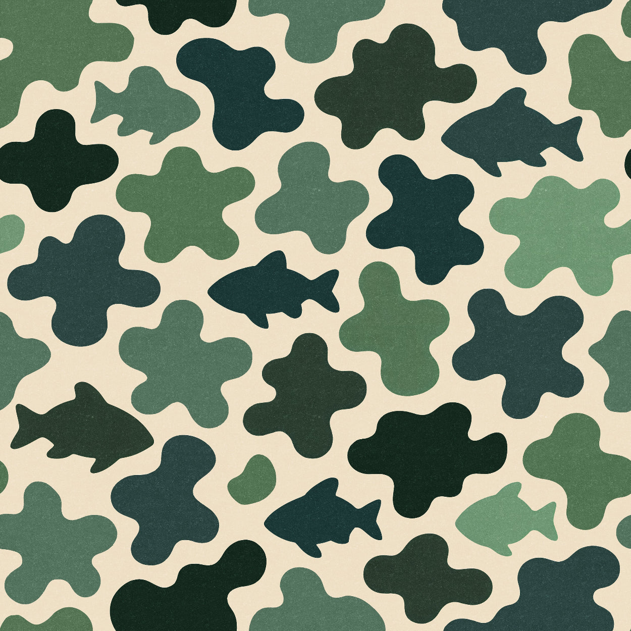 Fischer (Green) Wallpaper