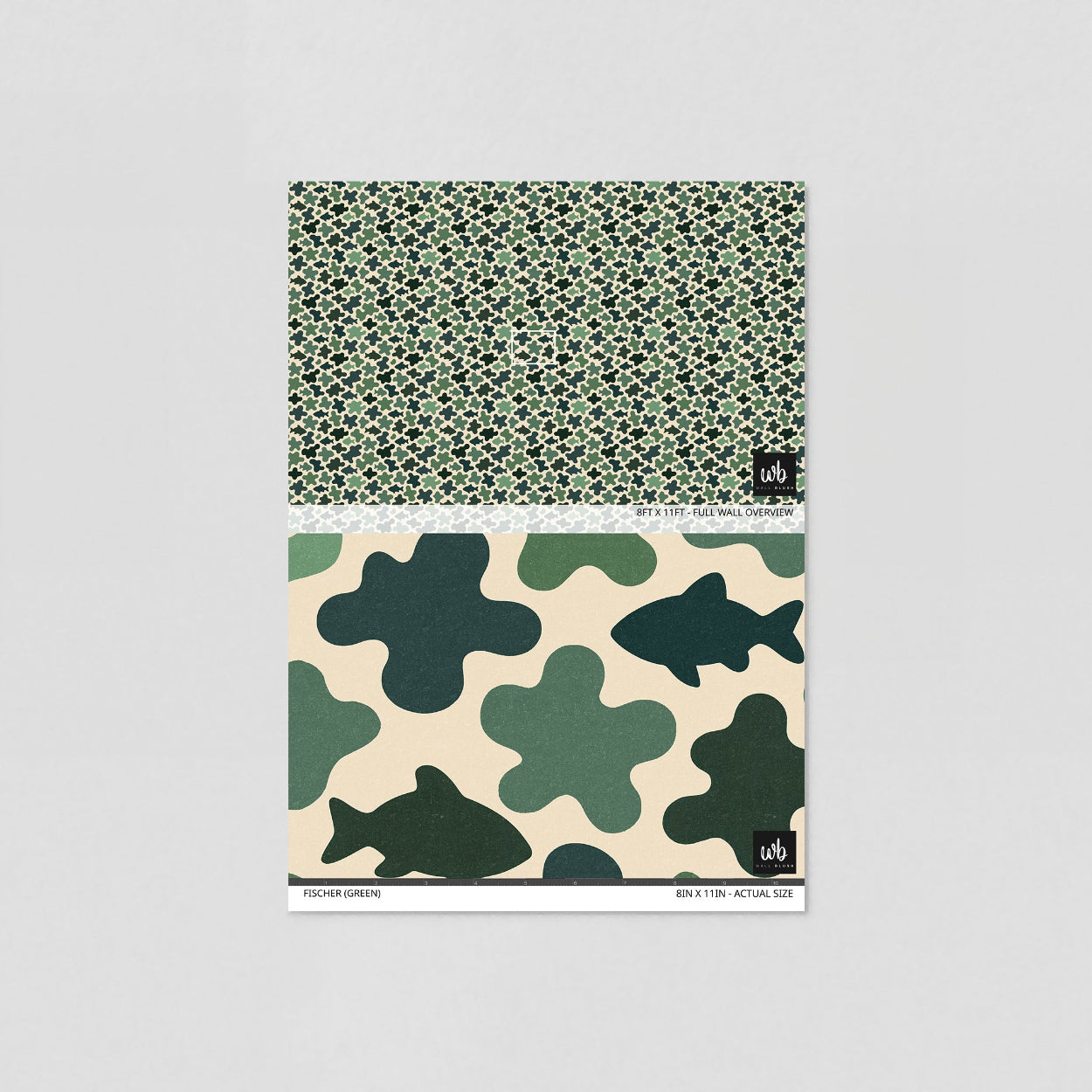 Fischer (Green) Wallpaper