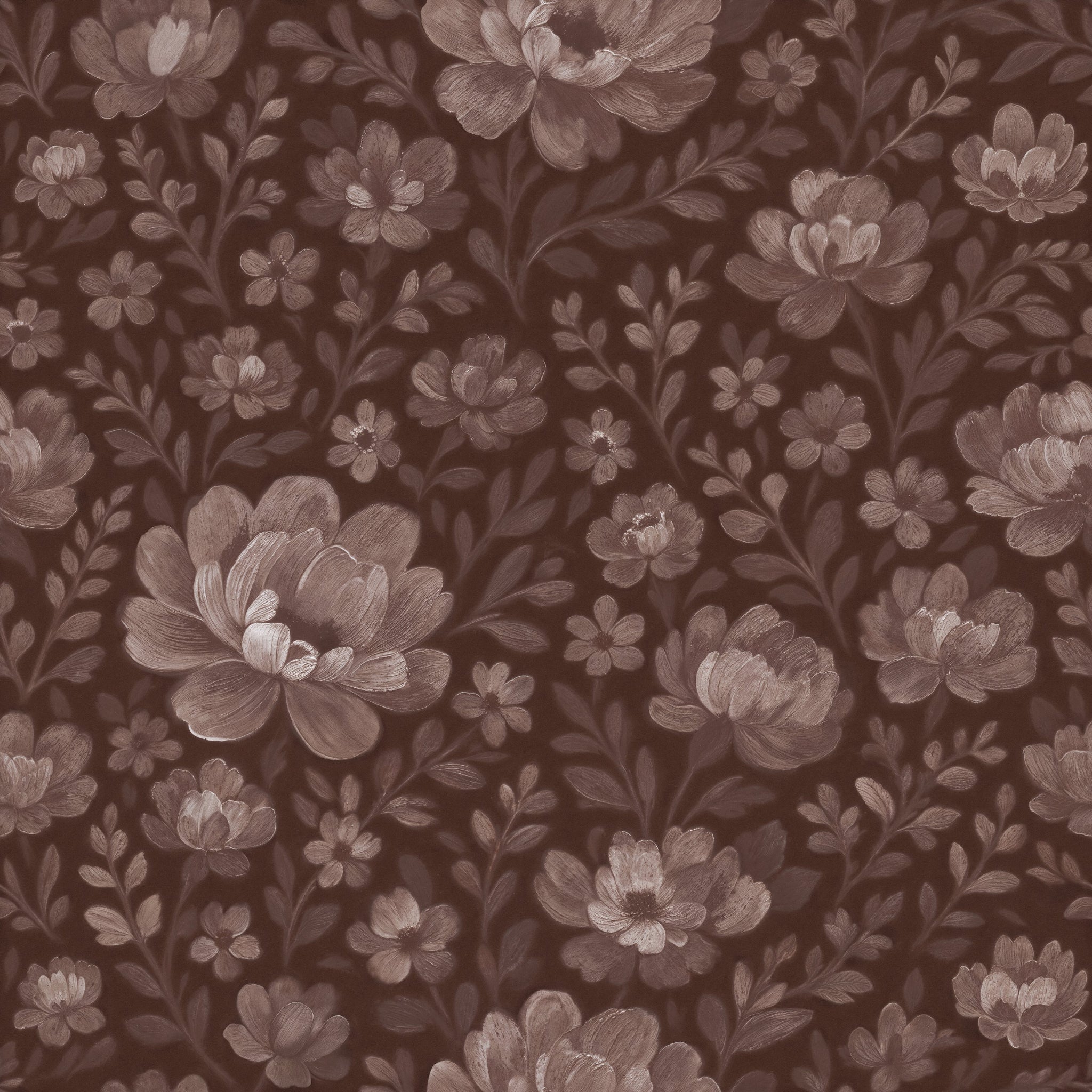 Floriola (Mauve) Wallpaper