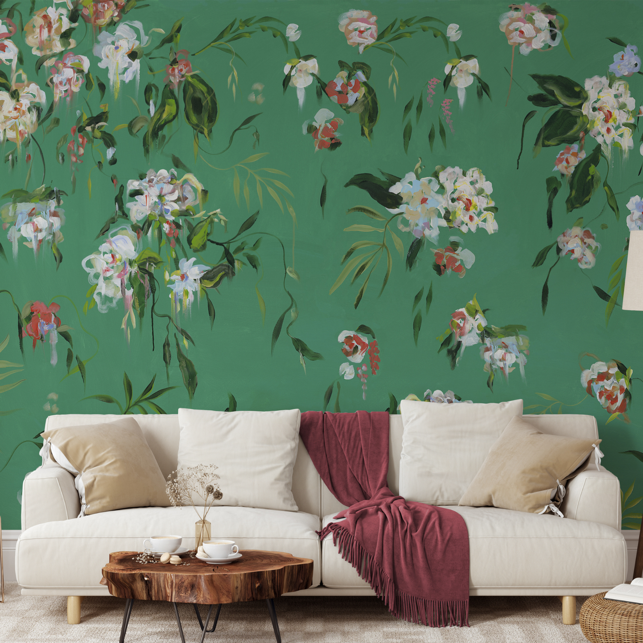 The Grove Wallpaper - 10 FT H X 12 FT W Luxe Peel and Stick