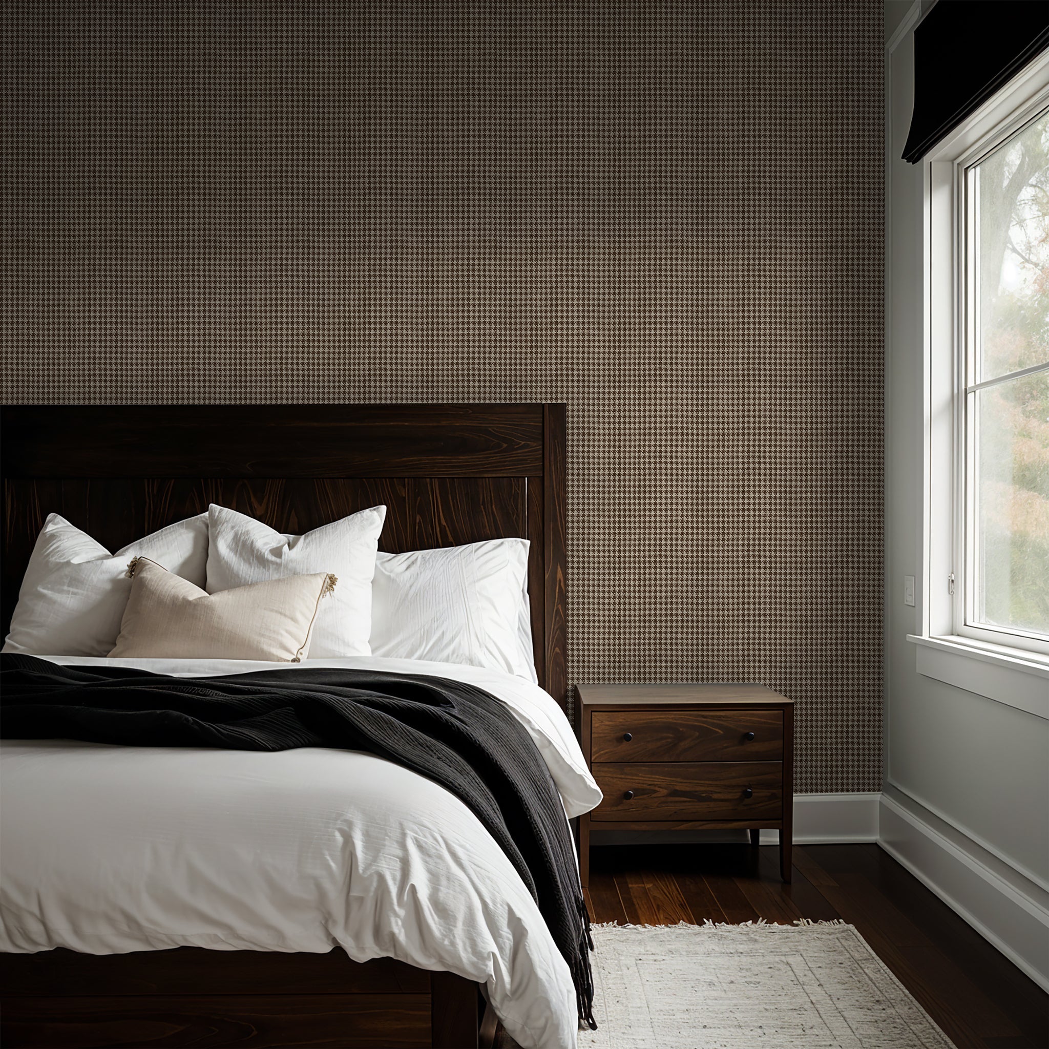 Hand Me Down (Brown) Wallpaper - 8 FT H X 13 FT W Luxe Peel and Stick
