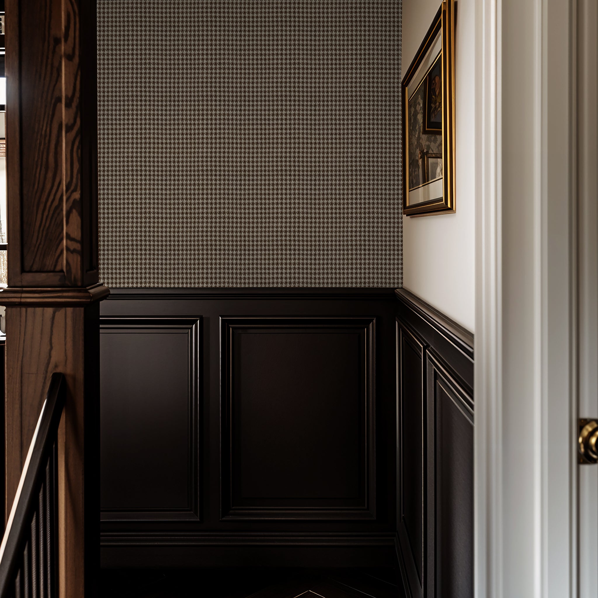 Hand Me Down (Brown) Wallpaper - 8 FT H X 13 FT W Luxe Peel and Stick