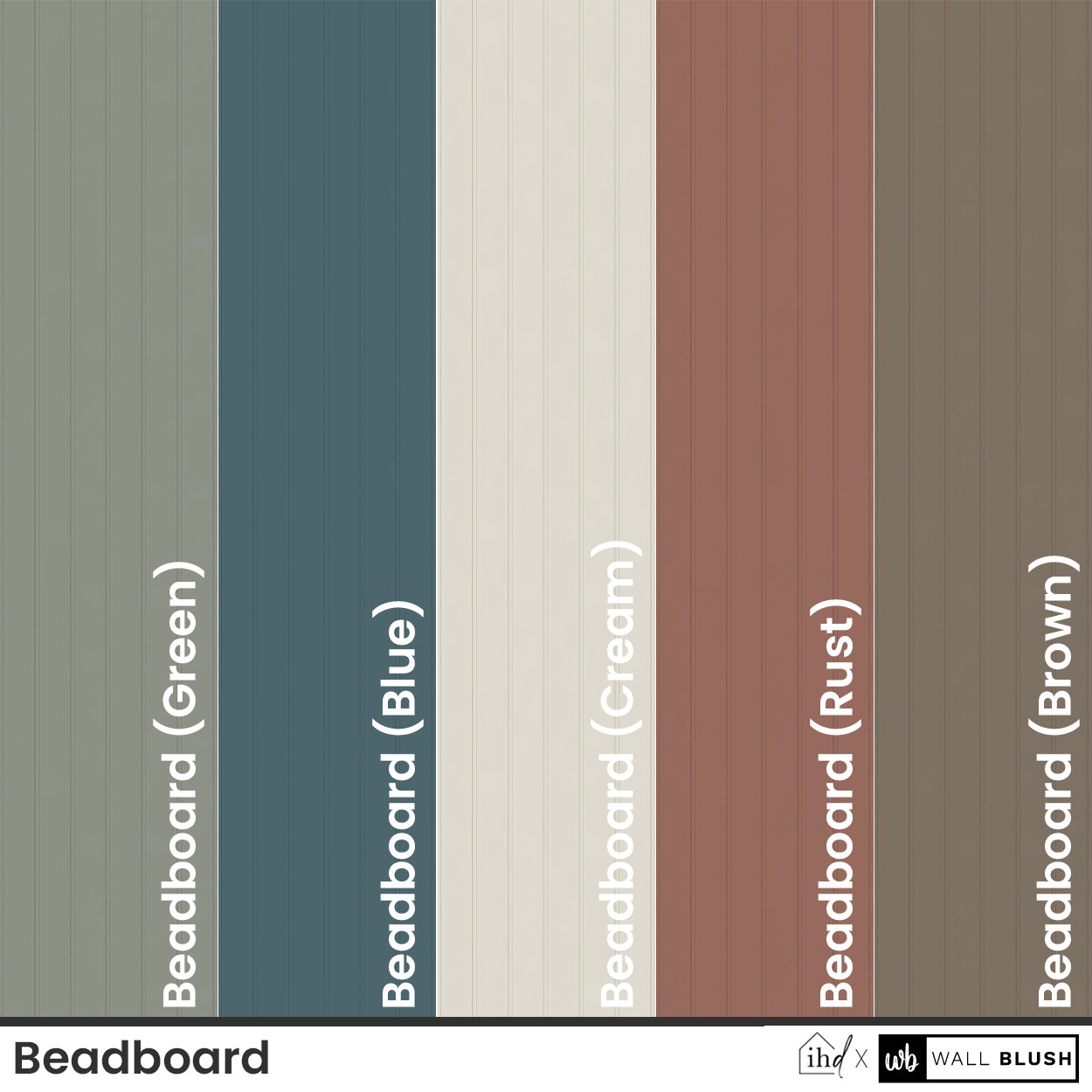 Beadboard (Brown) Wallpaper
