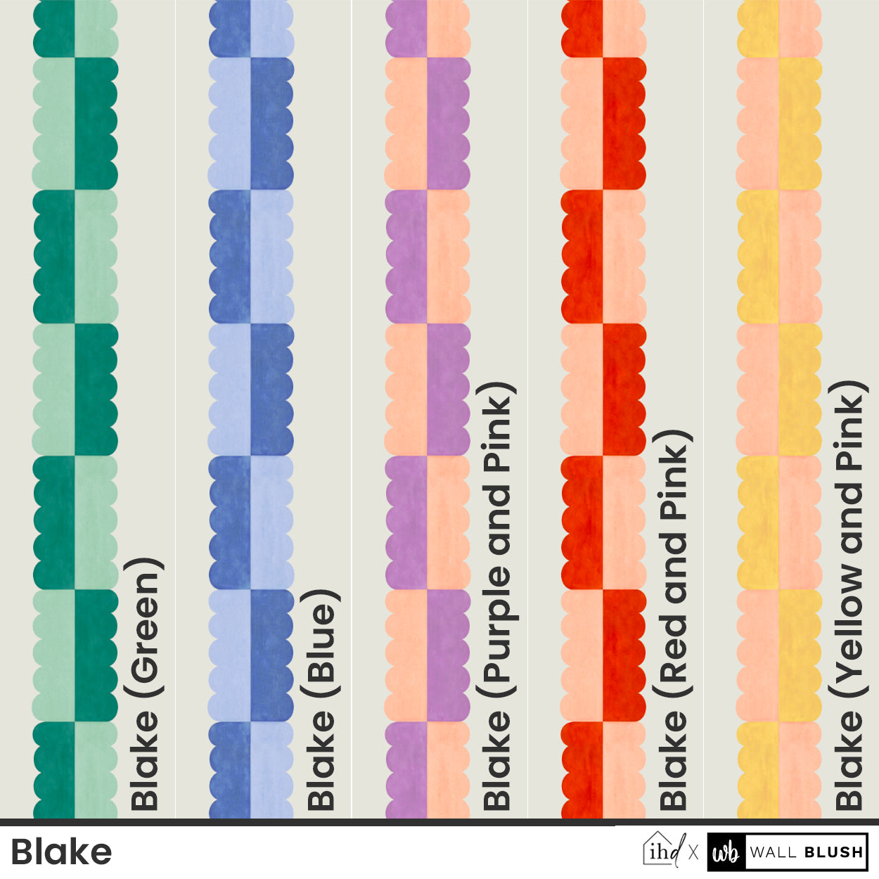 Blake (Yellow and Pink) Wallpaper