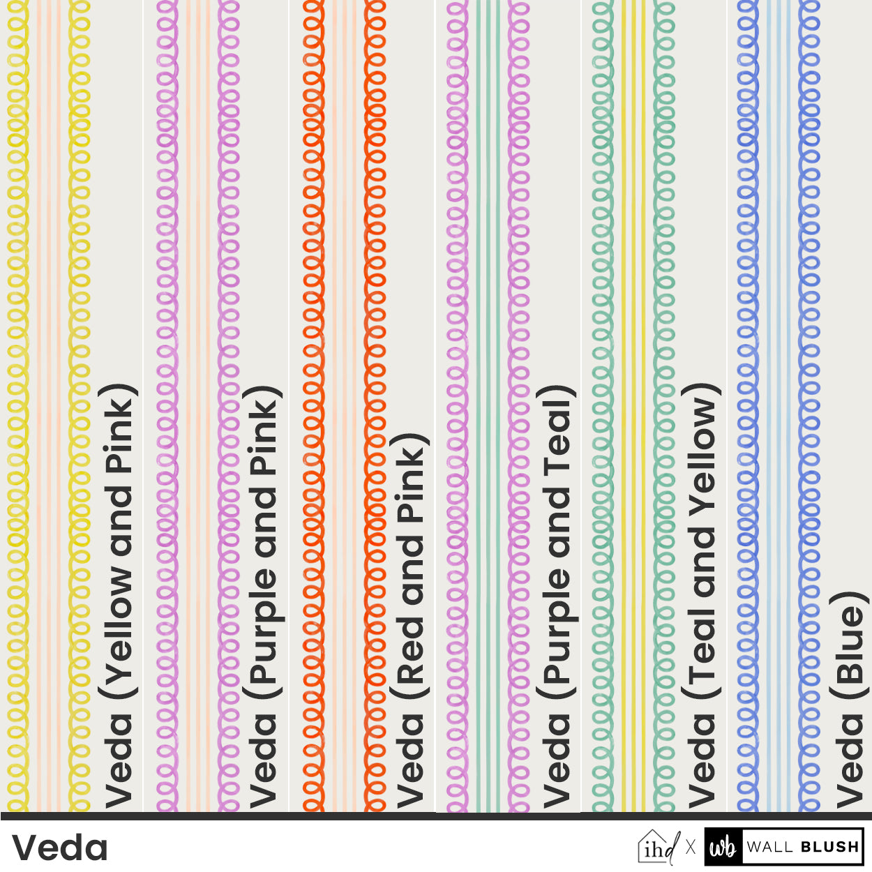 Veda (Purple and Pink) Wallpaper