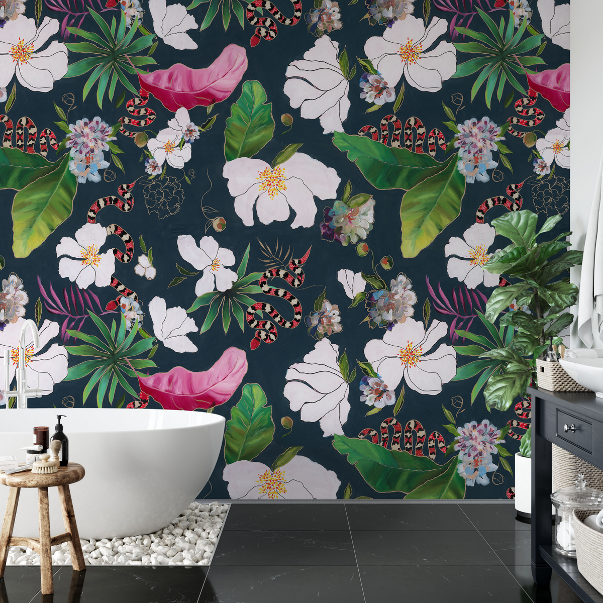 Imogen Wallpaper - 10 FT H X 12 FT W Traditional