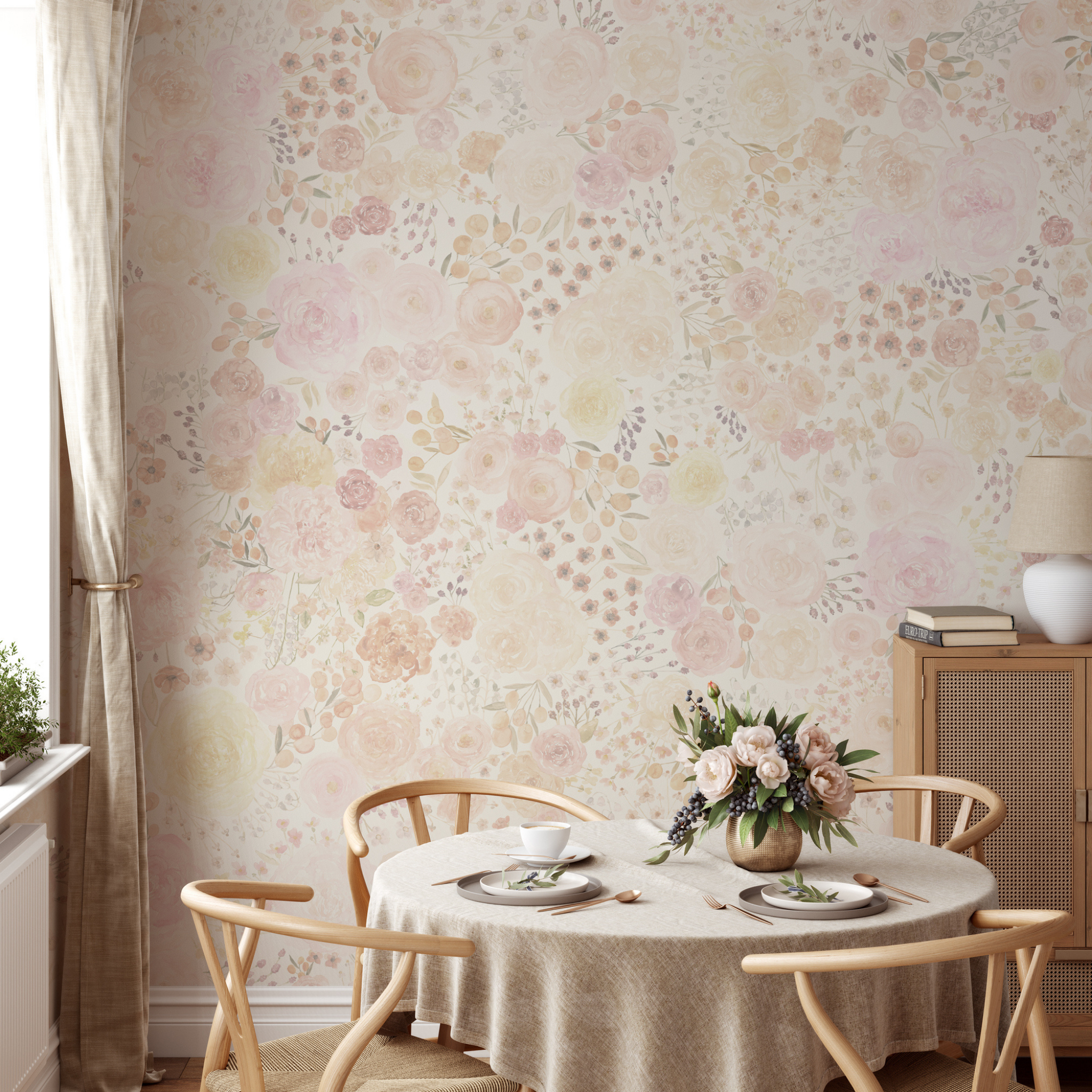Lucy Wallpaper - 8 FT H X 12 FT W Peel and Stick