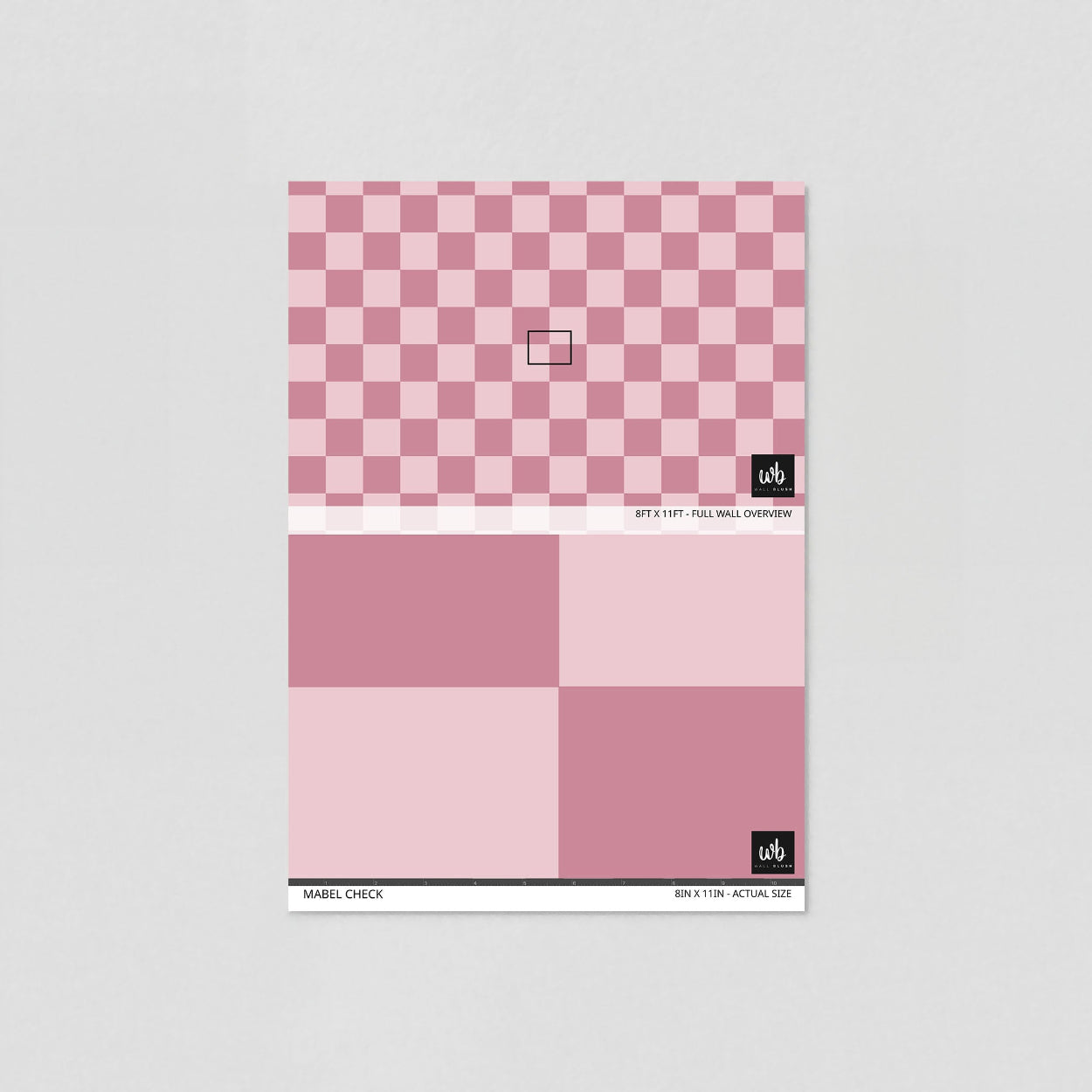 Mabel Check Wallpaper