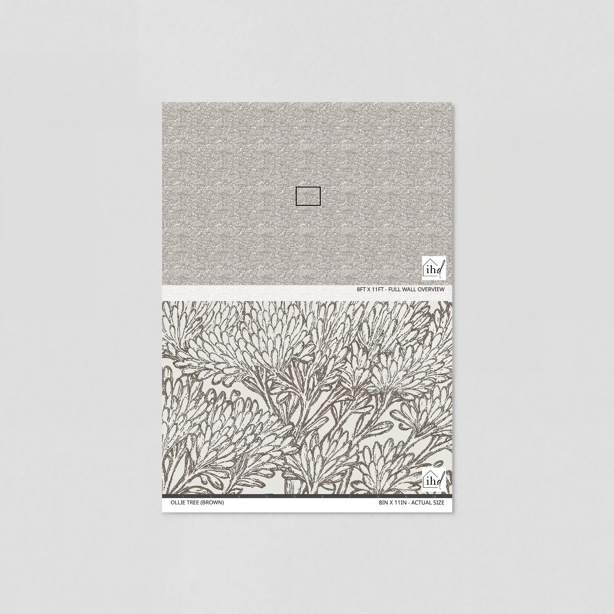 Ollie Tree (Brown) Wallpaper