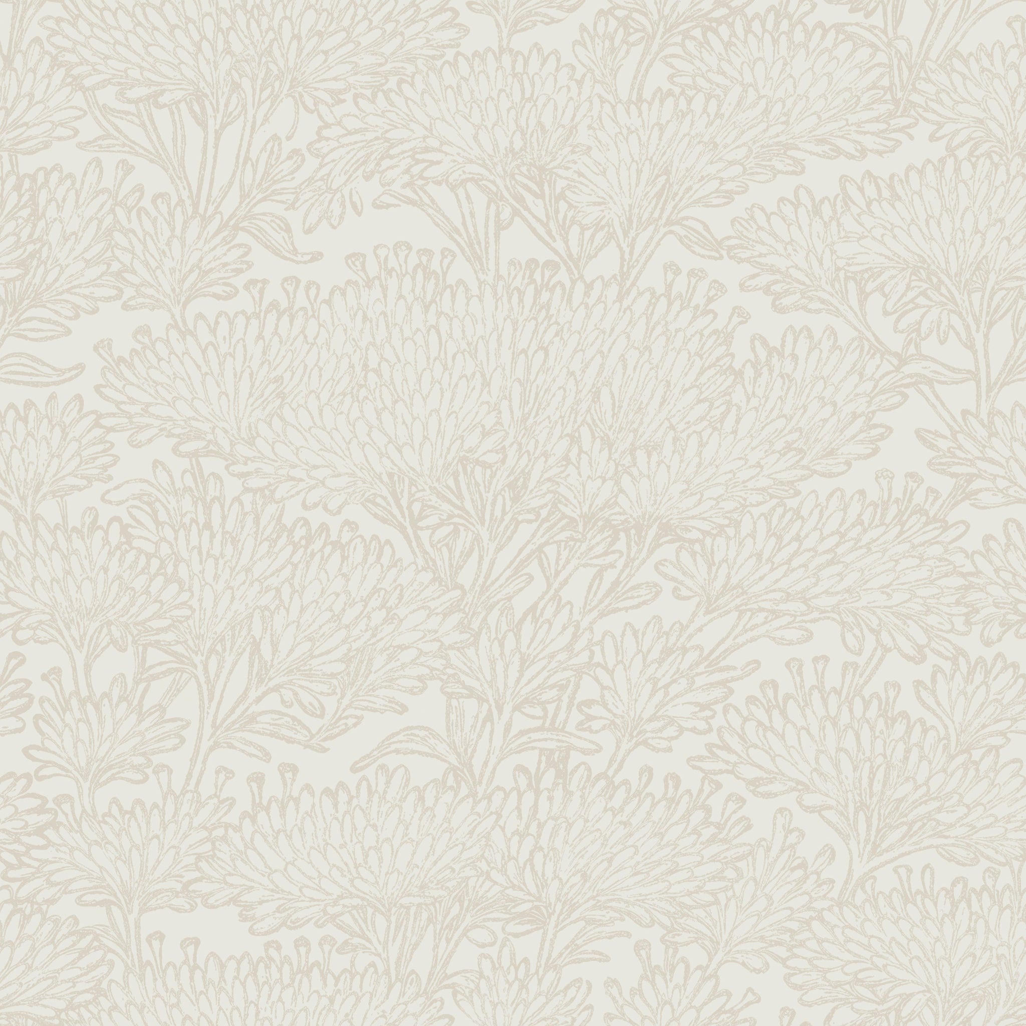 Ollie Tree (Cream) Wallpaper