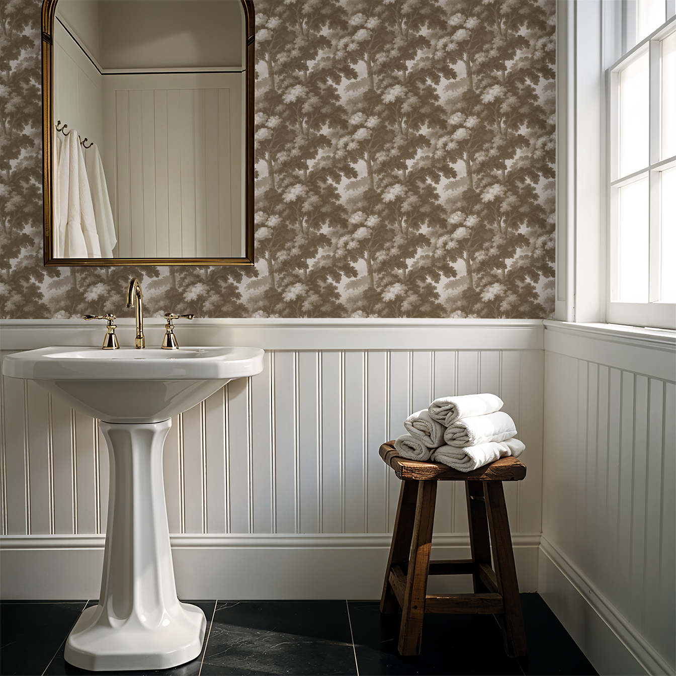 Rocco (Brown) Wallpaper