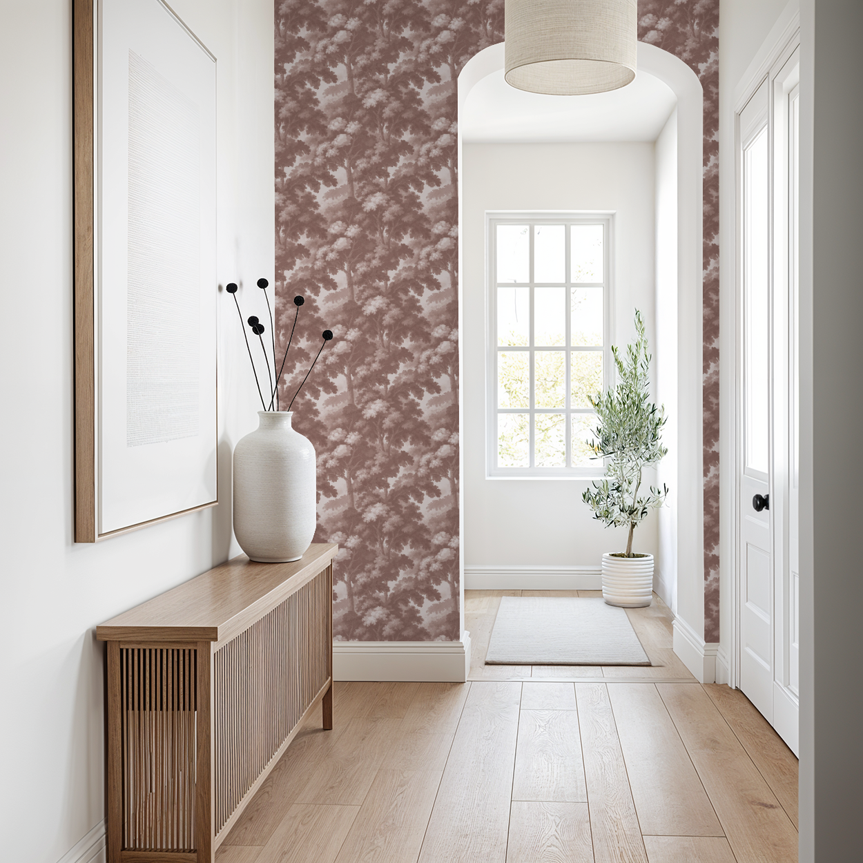 Rocco (Mauve) Wallpaper