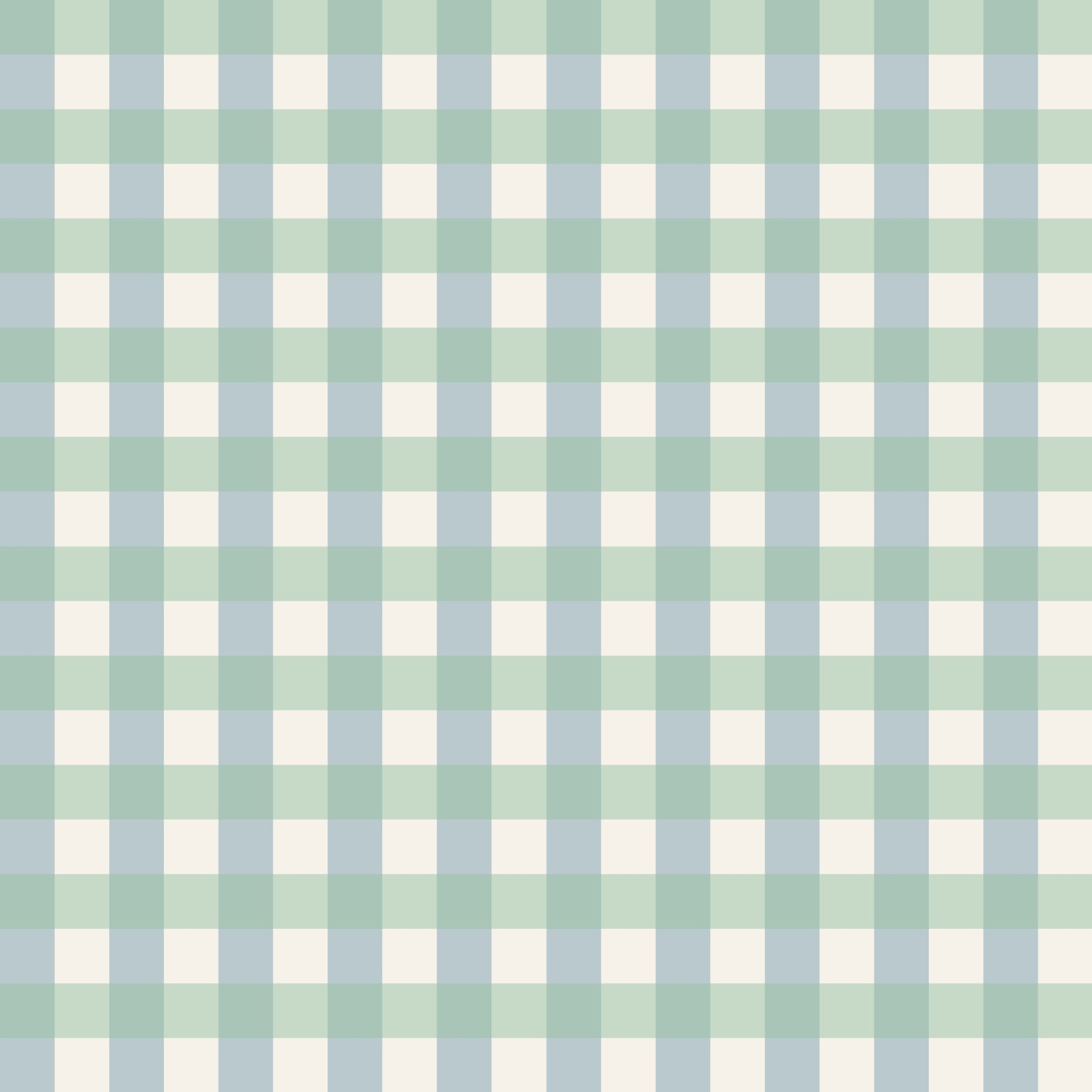 Simply Gingham Small (Green & Blue) Wallpaper