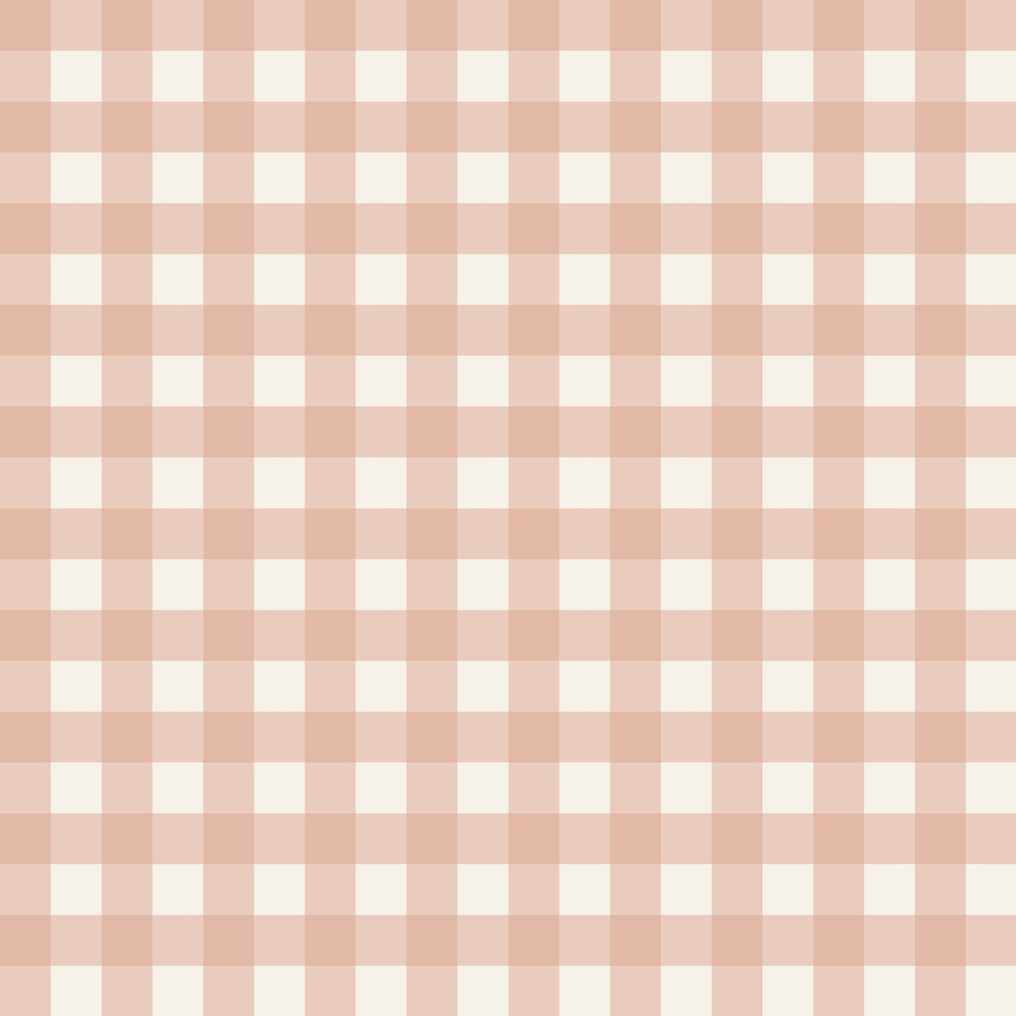 Simply Gingham Small (Peach) Wallpaper
