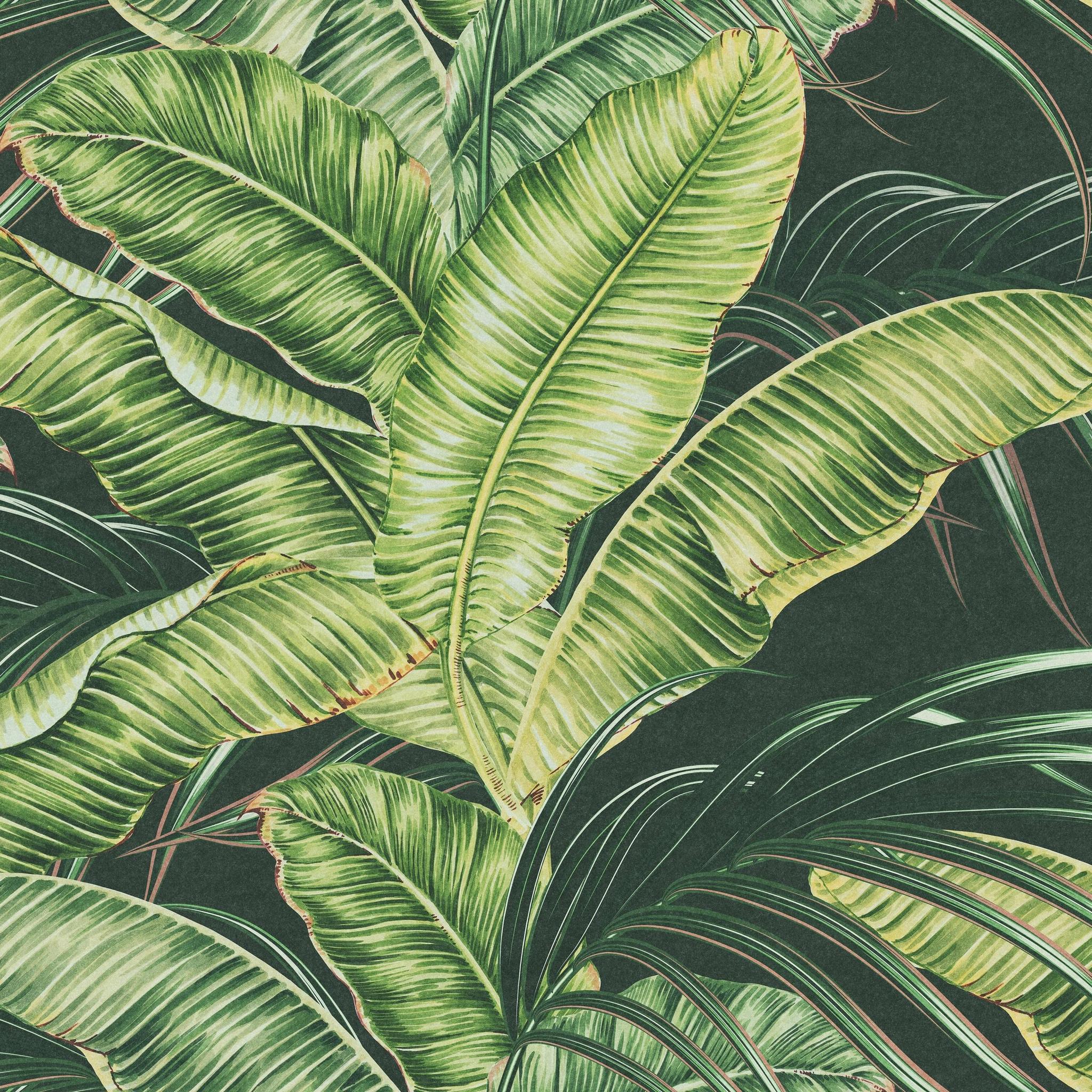 Sterlitzia Wallpaper by Wall Blush SG02 with lush greenery design for a vibrant living room focal wall.
