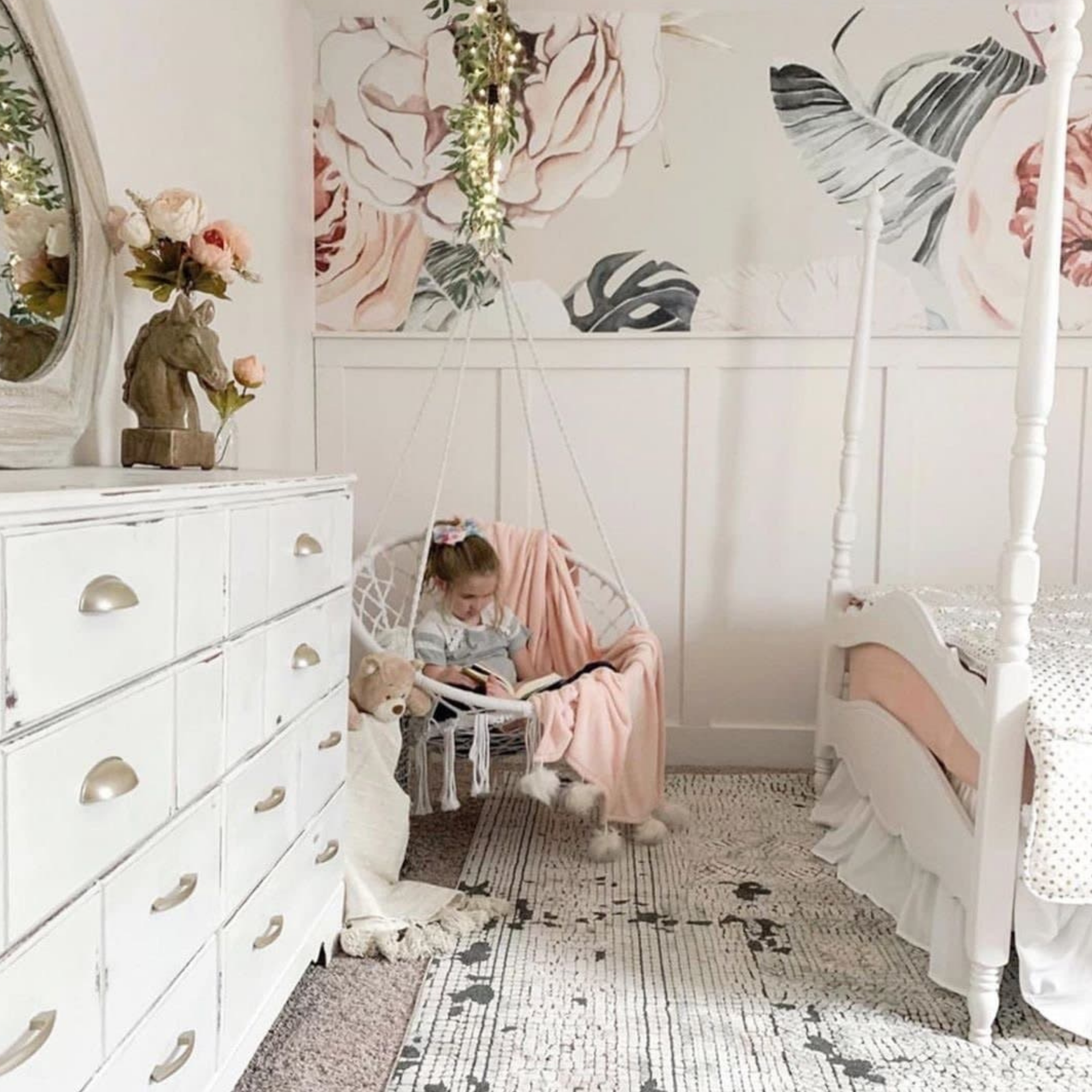 Terracotta Blooms Wallpaper Wallpaper - Wall Blush from WALL BLUSH