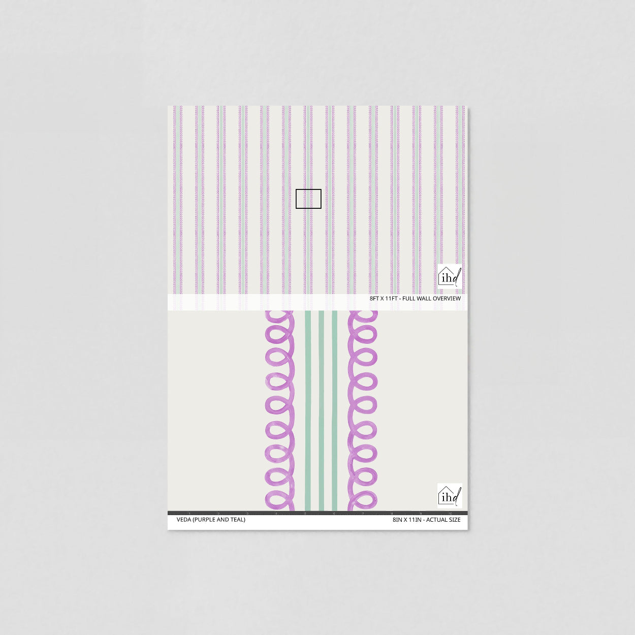 Veda (Purple and Teal) Wallpaper