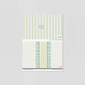 Sample of Veda (Teal and Yellow) Wallpaper