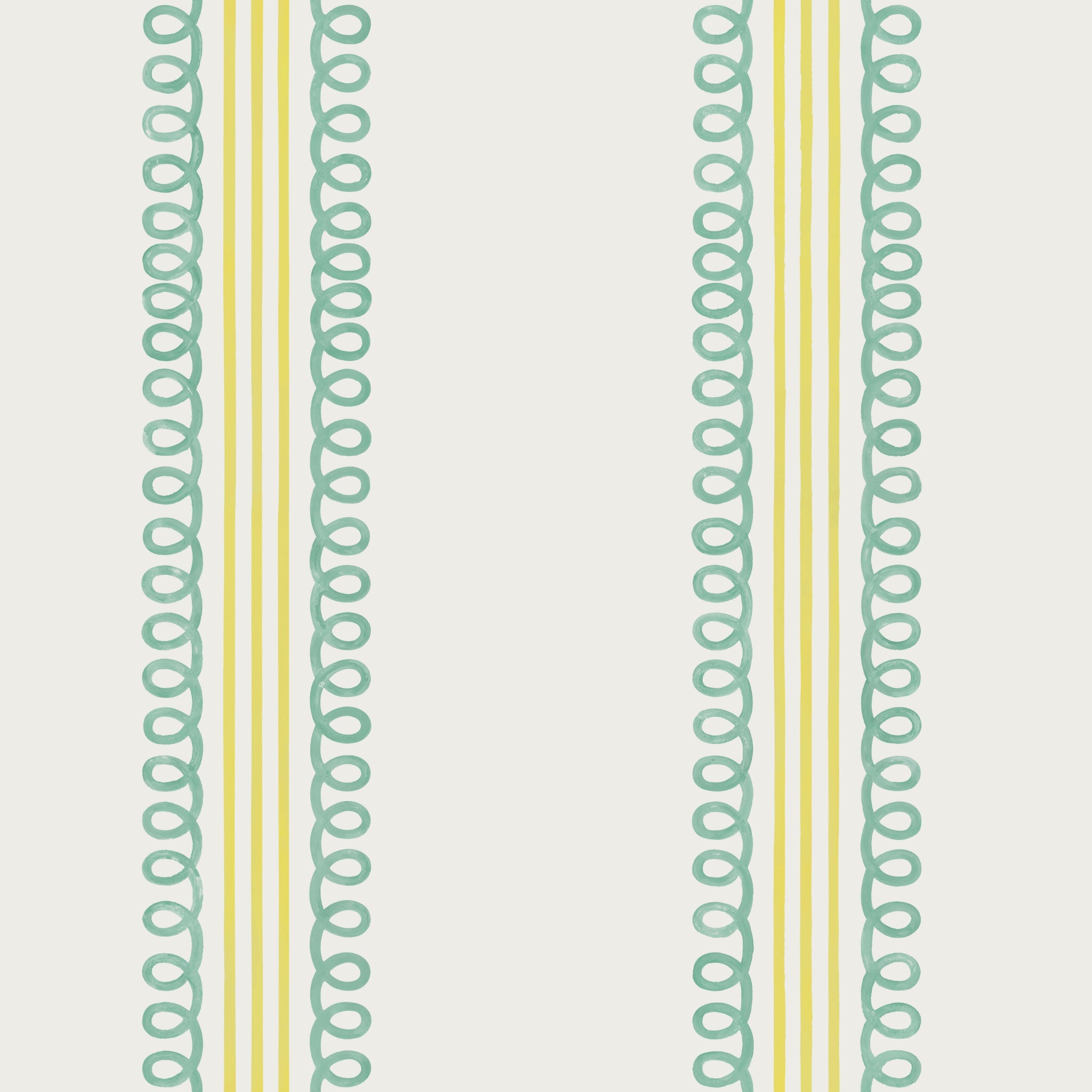 Veda (Teal and Yellow) Wallpaper