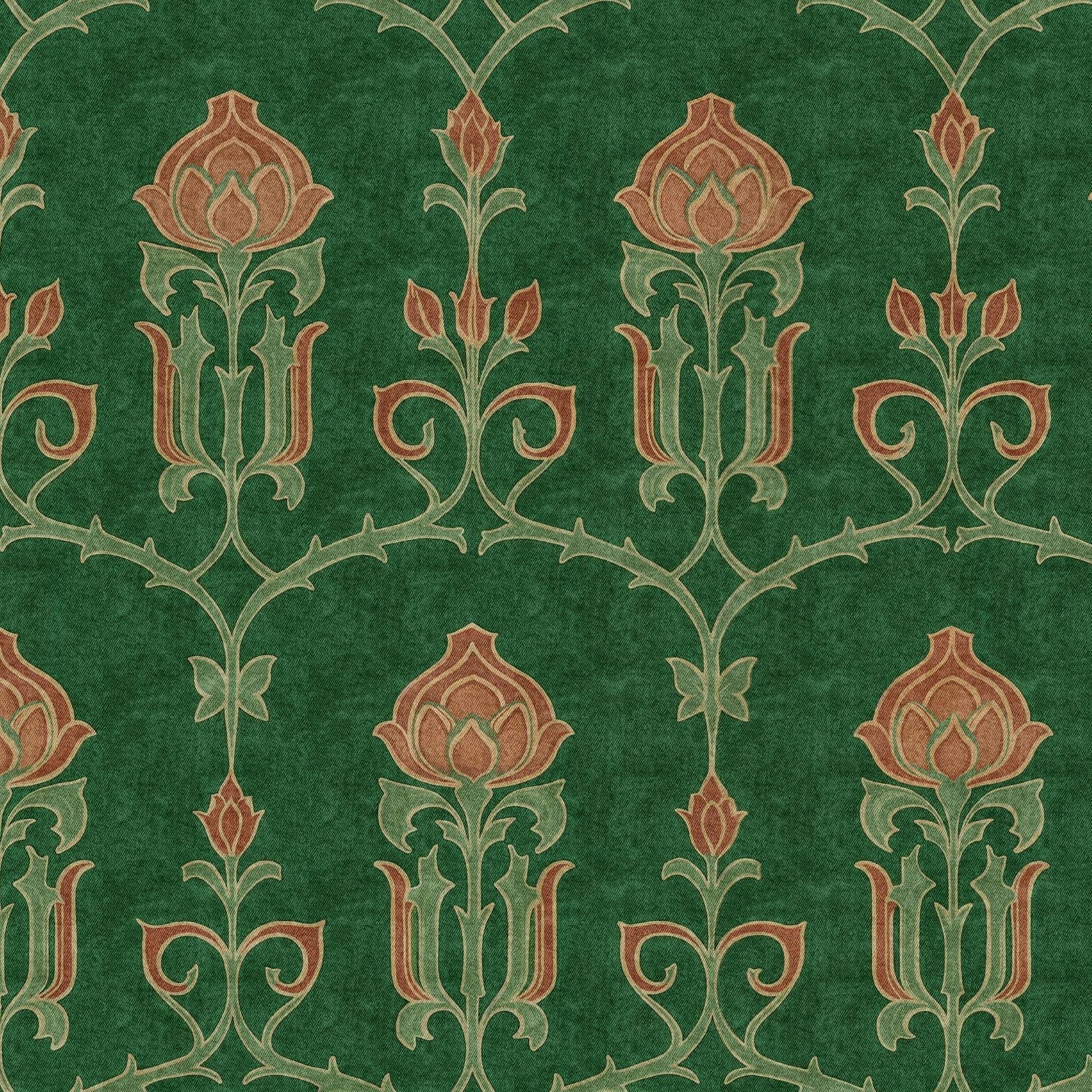Verdant Nouveau Wallpaper