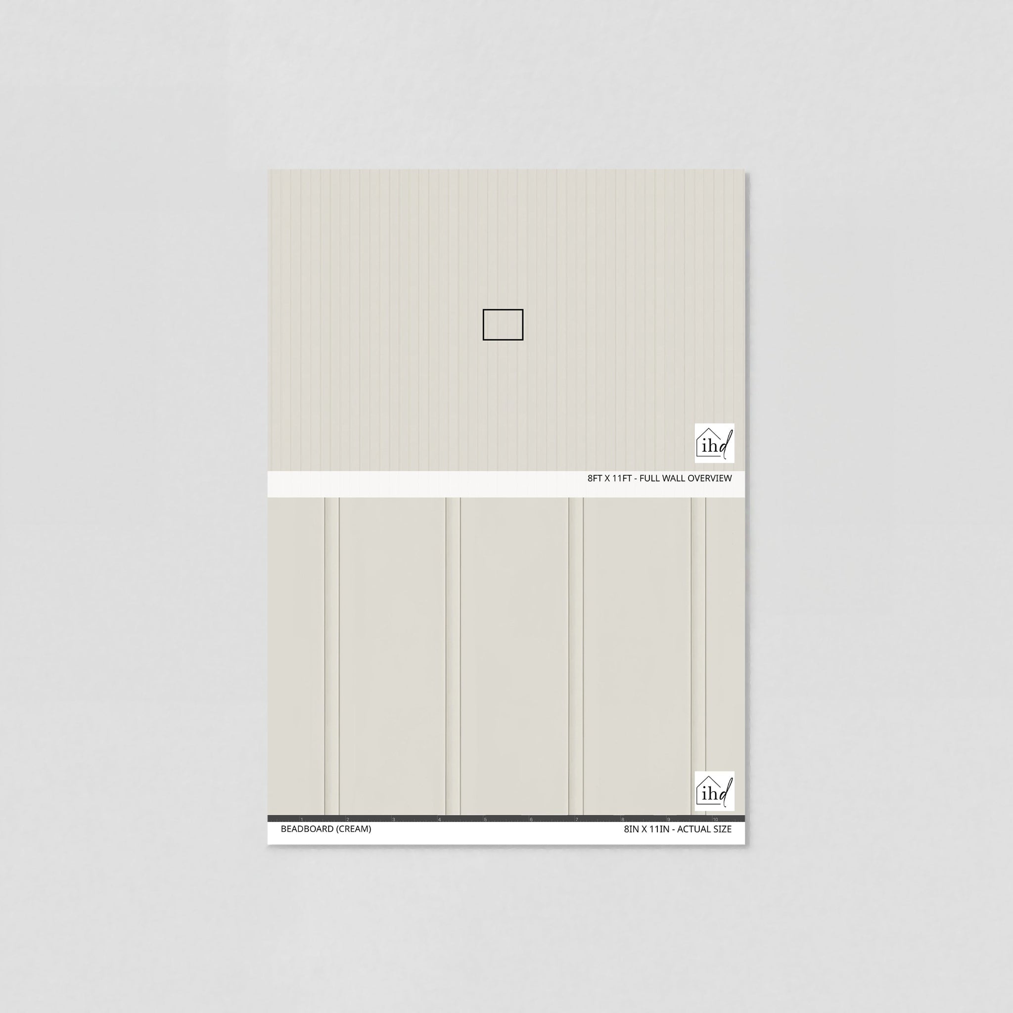 Beadboard (Cream) Wallpaper