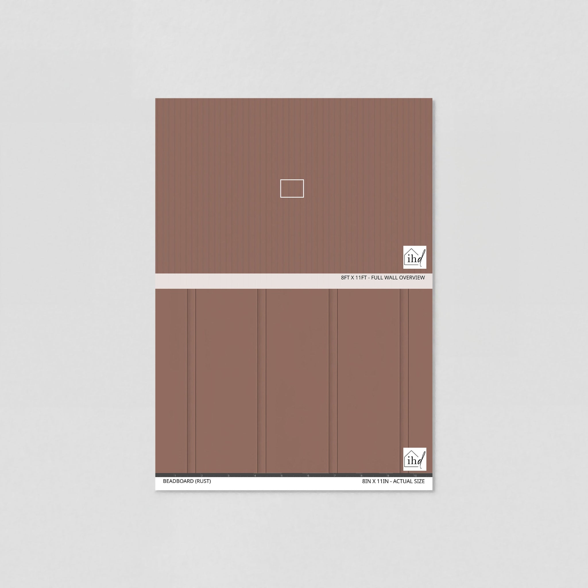 Beadboard (Rust) Wallpaper