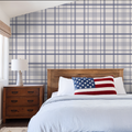 Sample of Ashford Plaid (Blue) Wallpaper