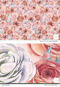 Sample of Blush Garden Wallpaper