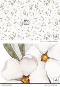 Sample of Bud and Blossom Wallpaper