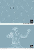 Sample of Batter's Up (Blue) Wallpaper