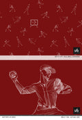 Sample of Batter's Up (Red) Wallpaper
