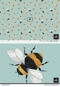 Sample of Bumble (Blue) Wallpaper
