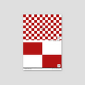 Sample of Crimson Grid (Small) Wallpaper
