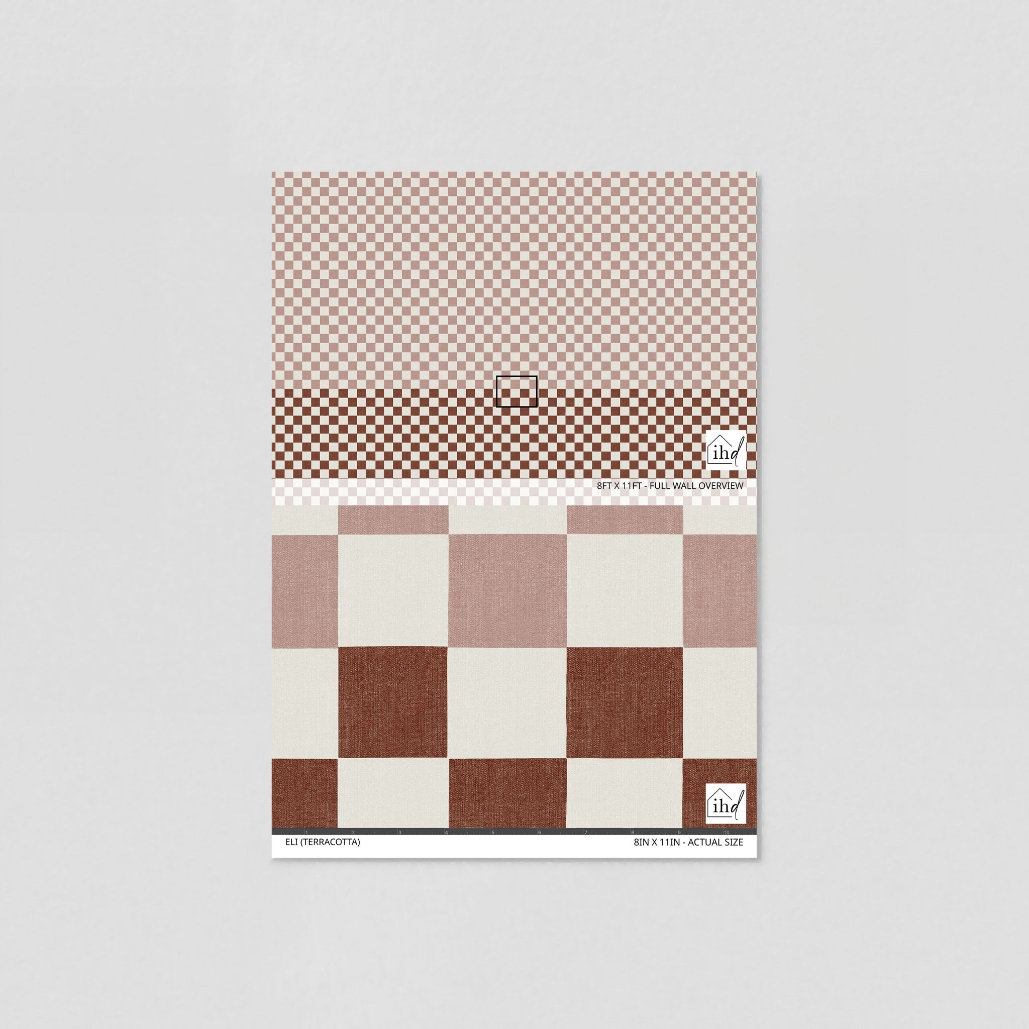 Eli (Terracotta) Wallpaper