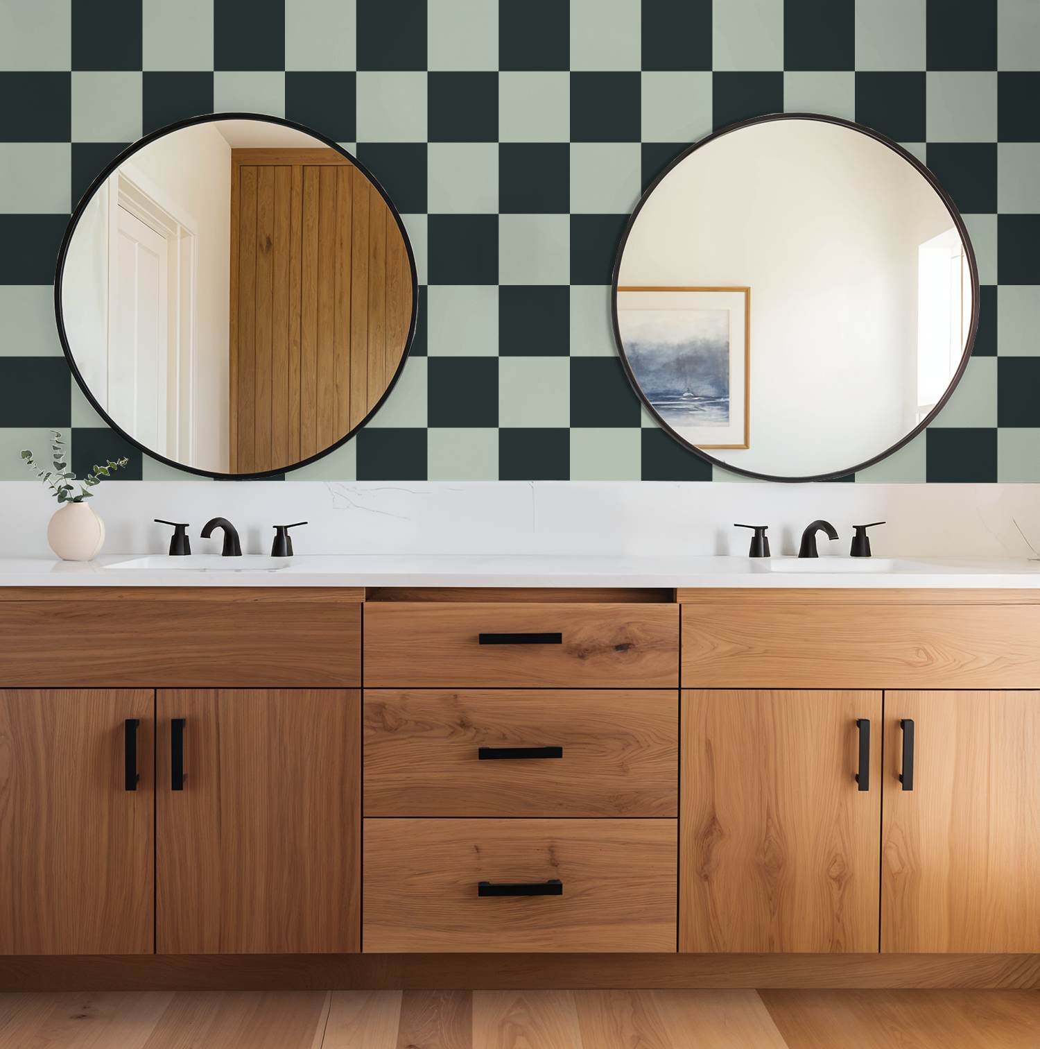 Emmett Check Wallpaper