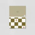 Sample of Brenton's Checkered Tulip (Green) Wallpaper