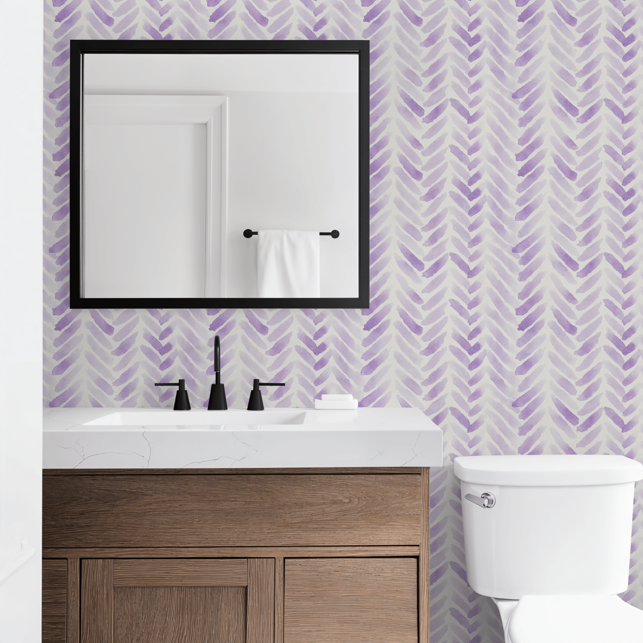 Avery Lilac Weave Wallpaper