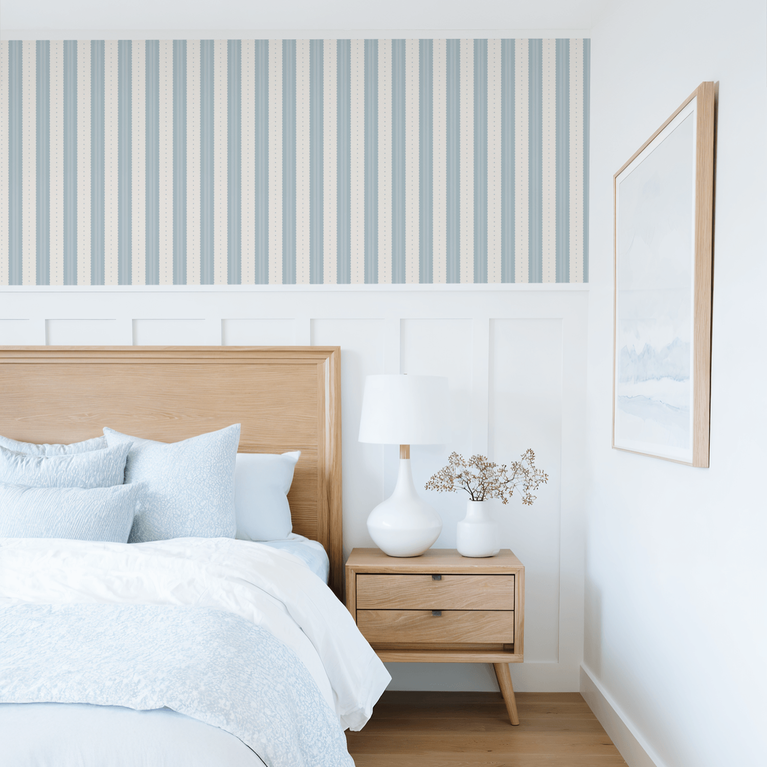 Petal Soft Scallops (Blue) Wallpaper